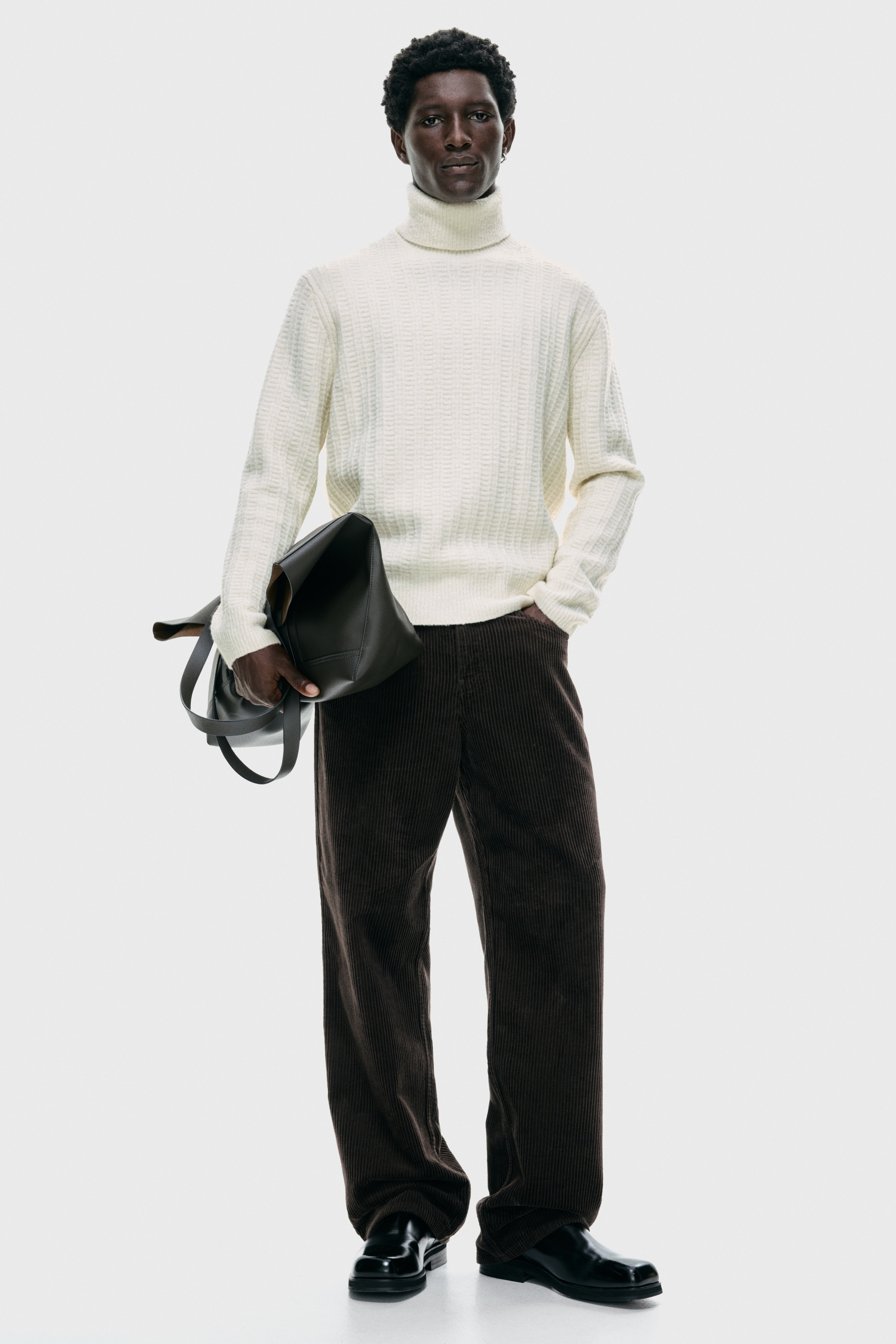 Regular Fit Polo-neck jumper
