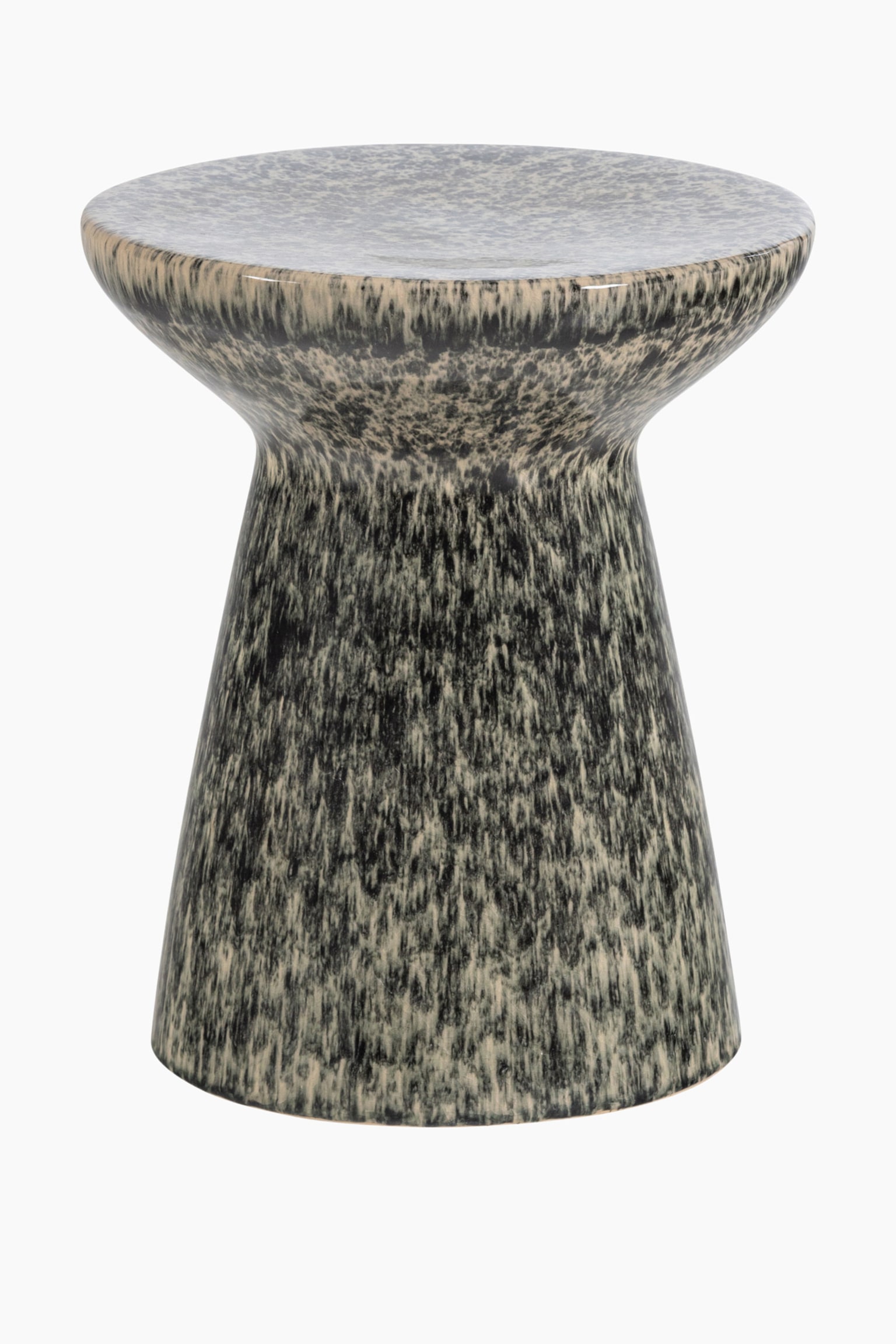 Fleck Beistelltisch - Grau/Braun - 1