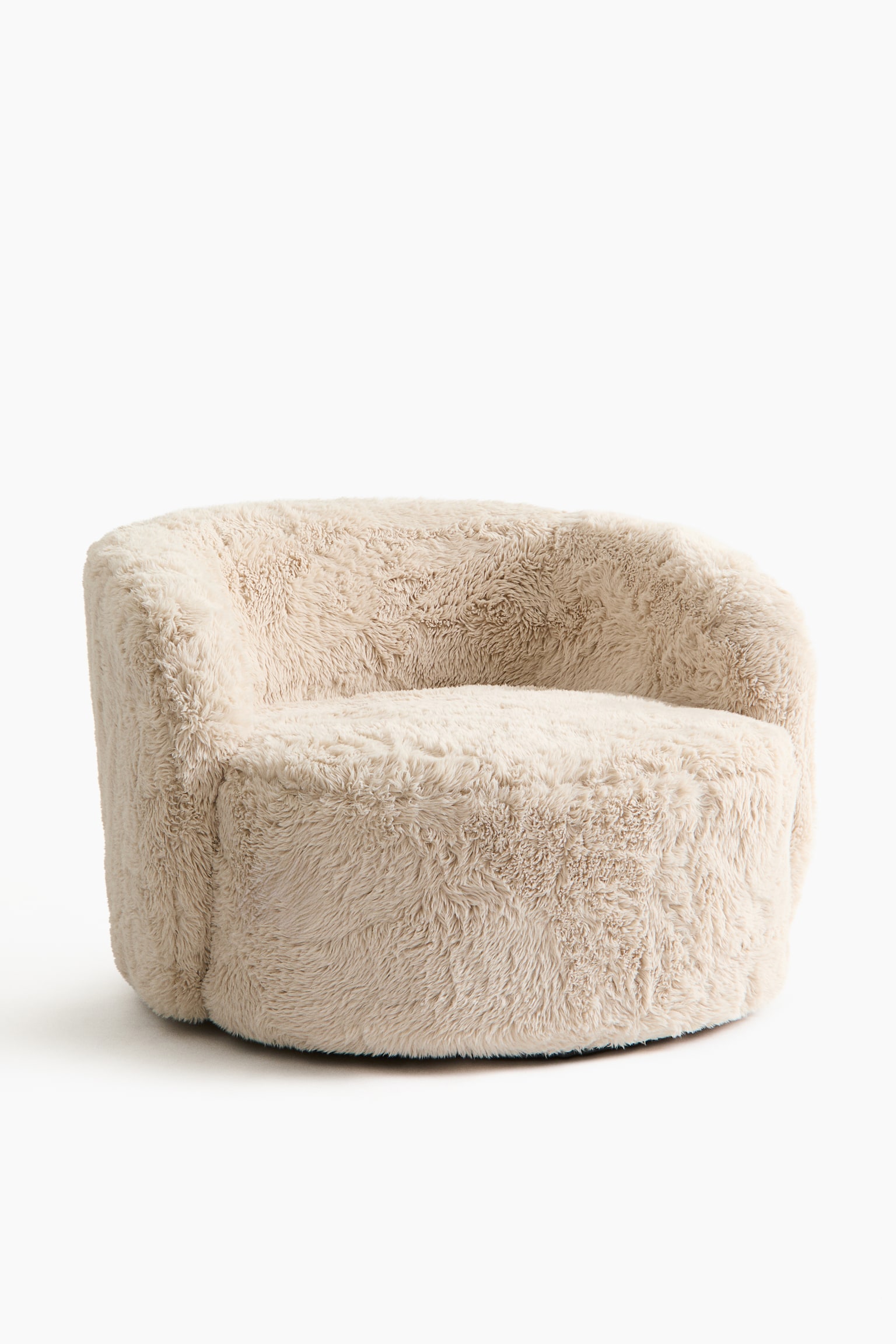 Flauschiger Loungestoel - Beige - 4