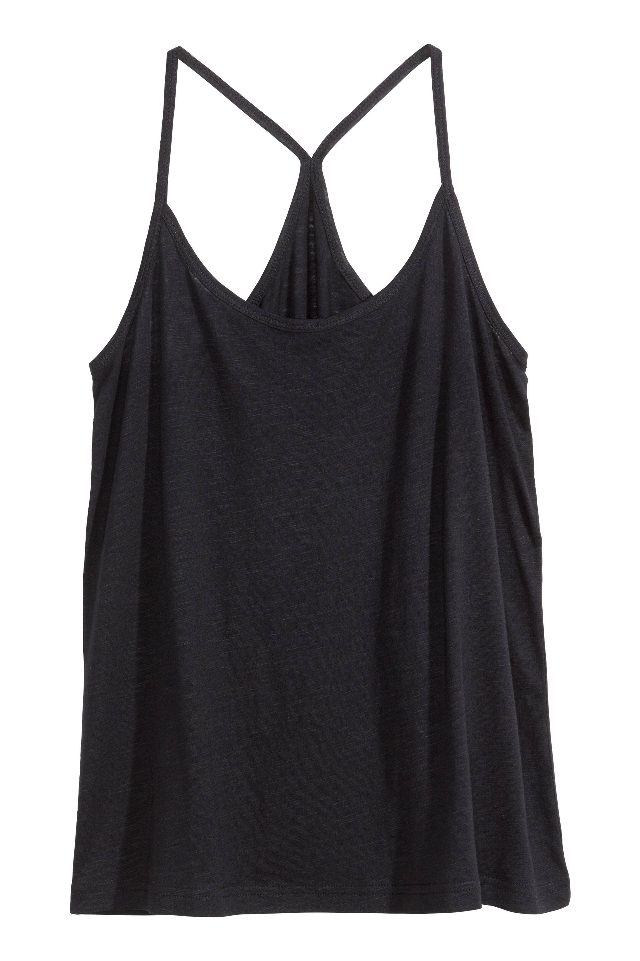 Ver imagen más grande: Camiseta en punto flameado - Negro - MUJER | H&M ES 1