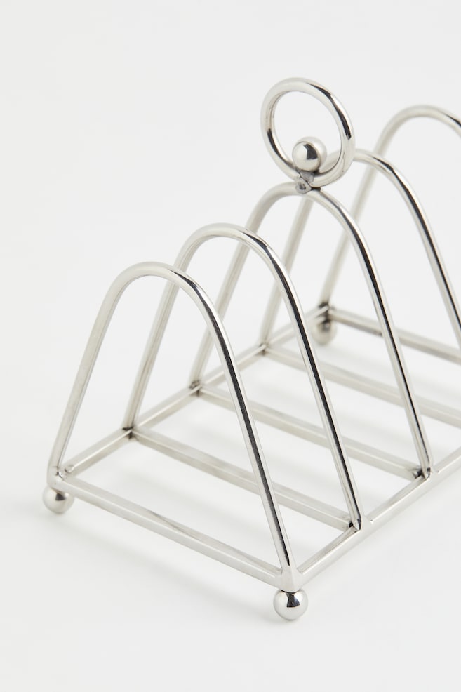 Metal toast rack - Silver-coloured - 3