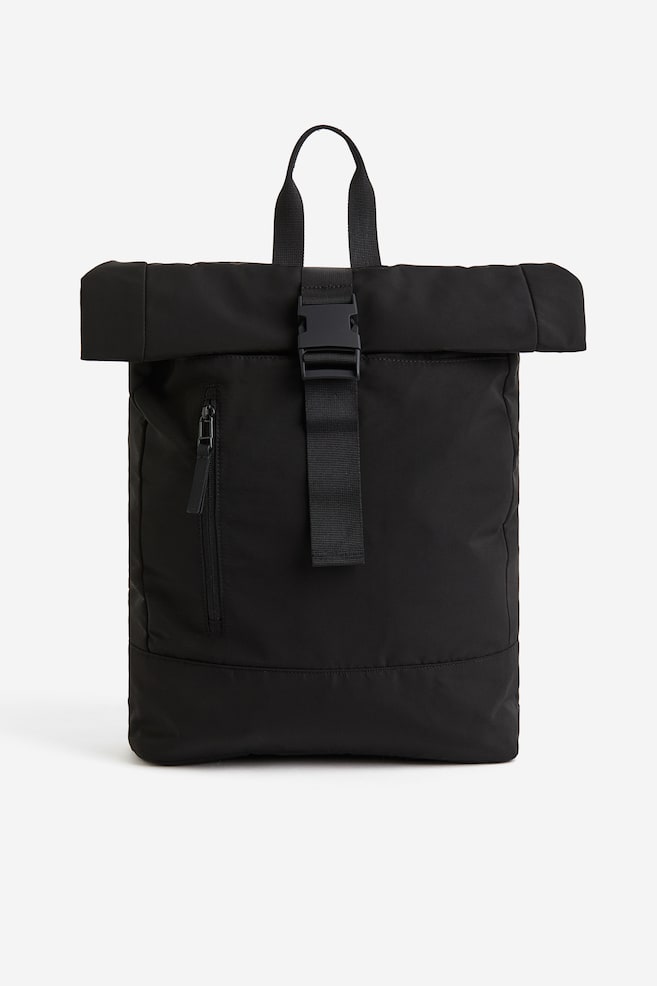 Water-repellent sports backpack - Black/Dark beige - 1