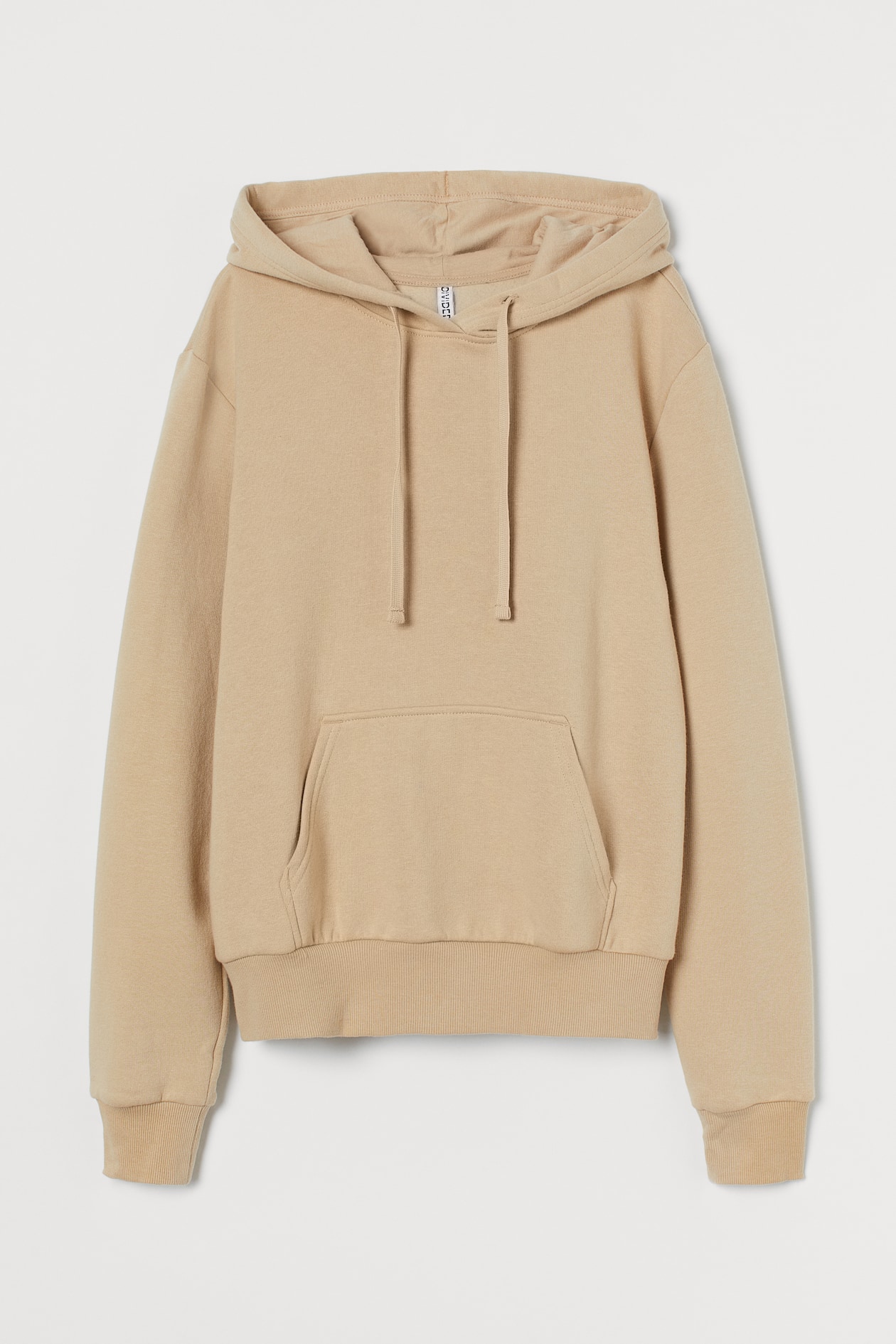 Hoodie - Long sleeve - Regular length - Beige - Ladies | H&M US