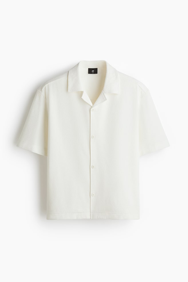 Loose-Fit Shirt - White/Light gray/Dark gray - 1