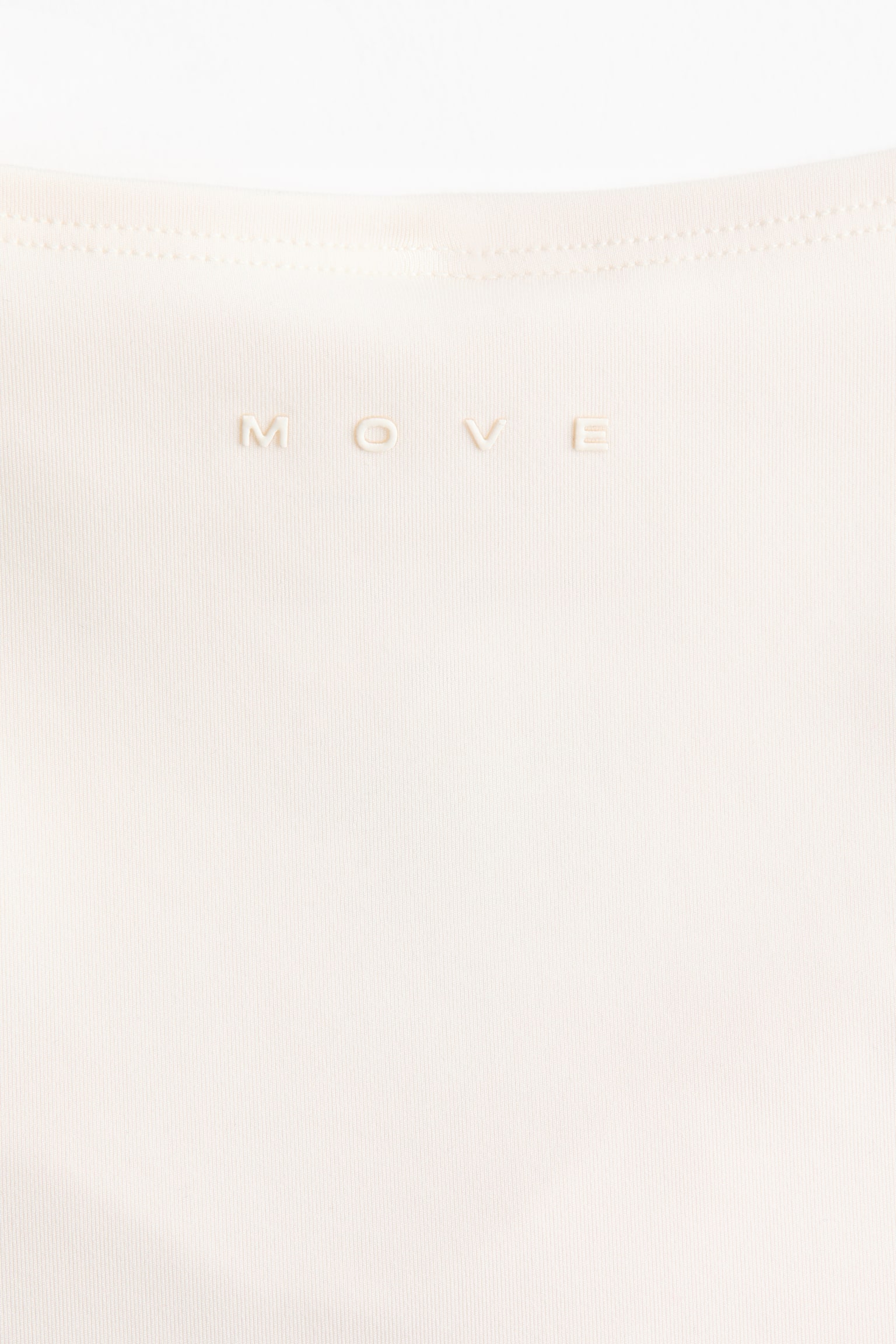 Cropped sports top with SoftMove™ - Krémszínű/Fekete - 3