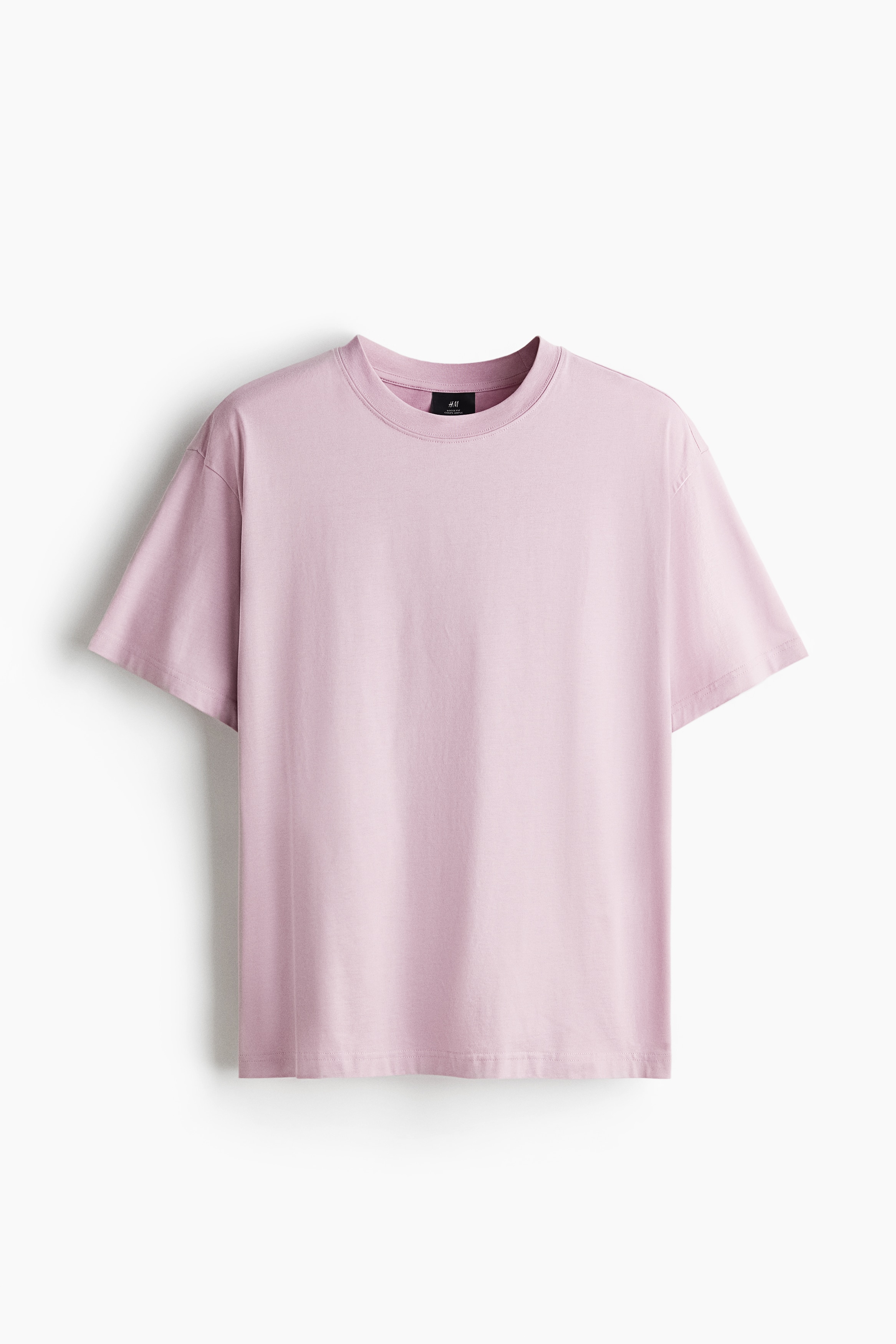 Loose-Fit T-Shirt - Pink/Black/White/Dusty blue/Dark plum purple/Dark gray/Dark teal/Blue/Brown/Light blue/Khaki green/Brown/Green/Light blue/Forest green/Beige