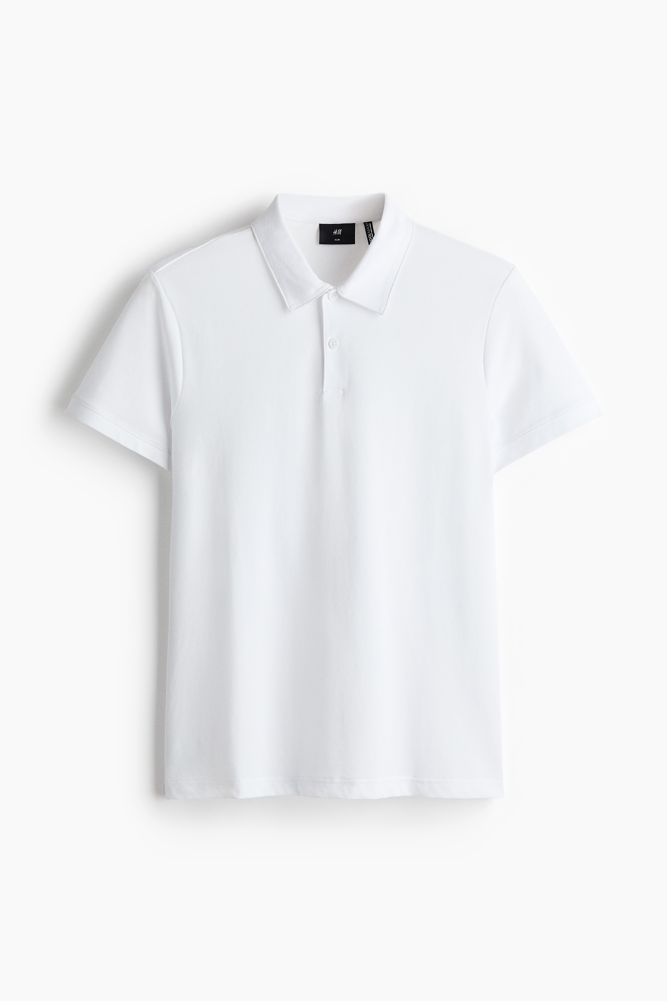 COOLMAX® Slim Fit Polo shirt - White/Grey/Black