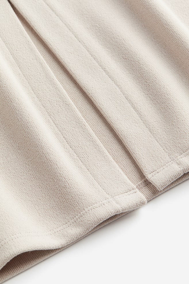 Textured pencil skirt - Light beige/Black - 6