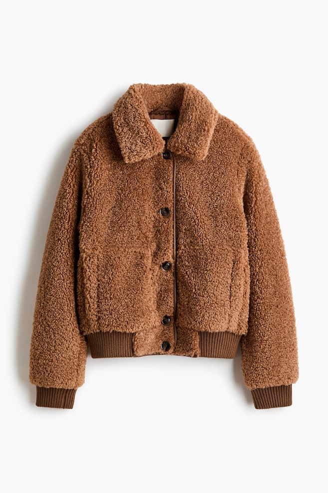 Teddy jacket - Brown/Beige - 1