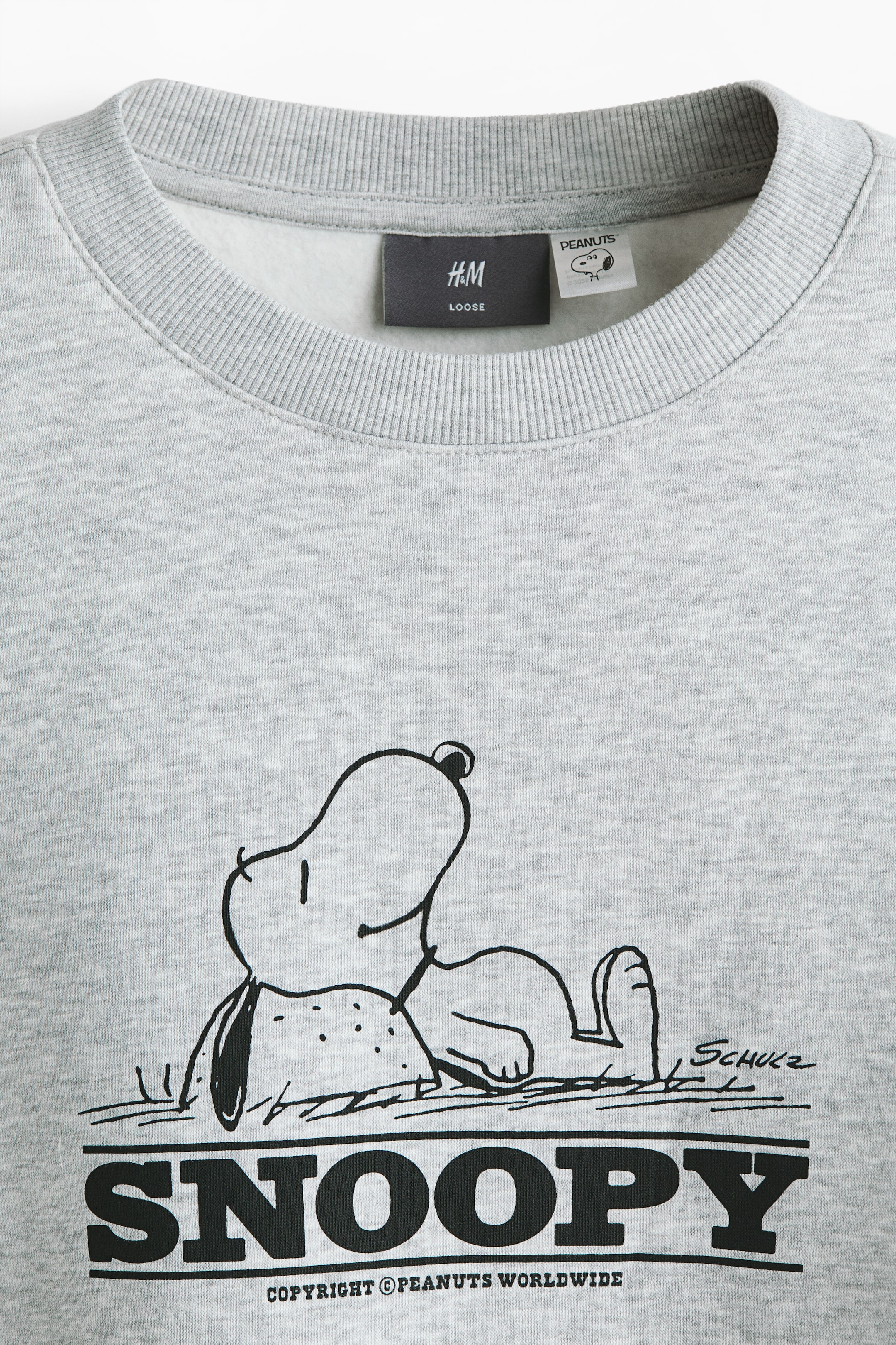 Visualizza immagine più grande: Felpa Loose Fit - Grigio mélange/Snoopy - UOMO | H&M IT 2