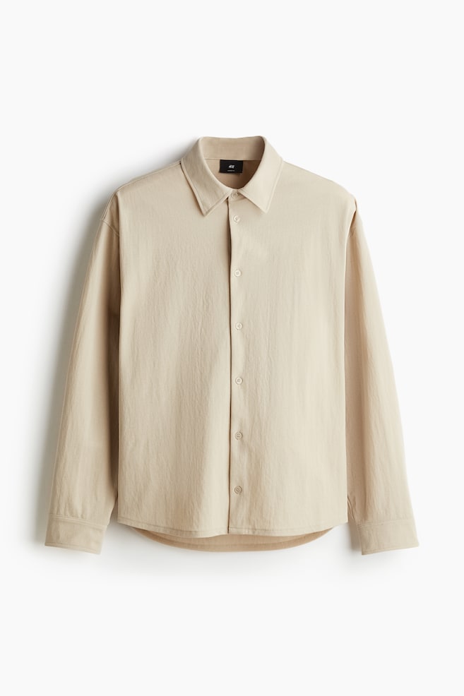 Loose Fit Shirt - Beige - 1