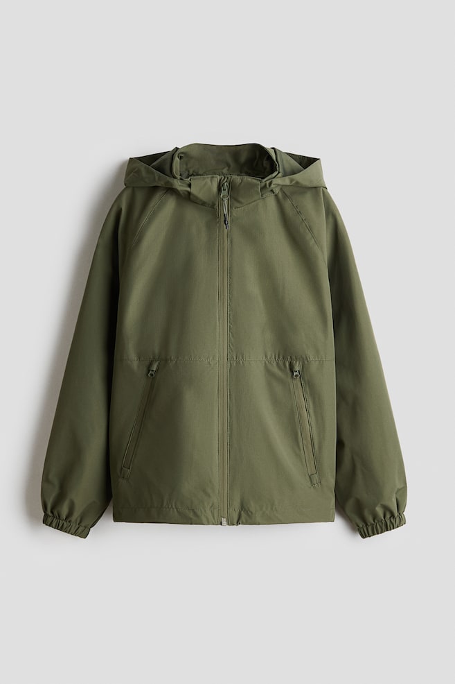 Water-repellent shell jacket - Khaki green/Black/Dark brown/Navy blue/Black/Khaki green - 1