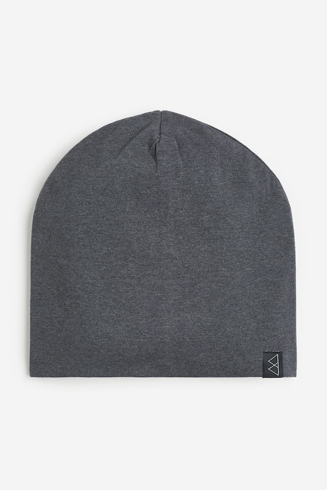 Jersey hat - Dark grey marl/Black - 1