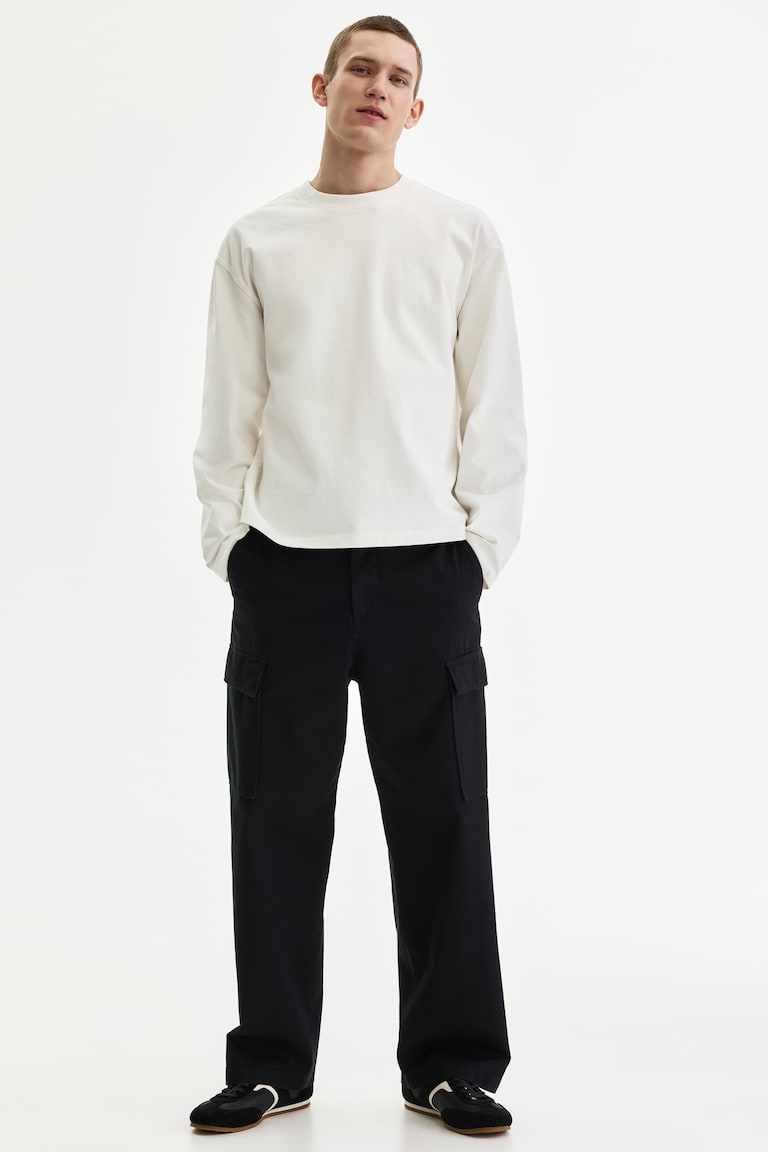 Pamučne kargo pantalone Relaxed Fit