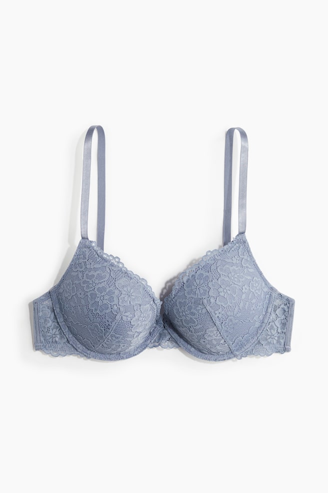 Lace push-up bra - Dusty blue/Burgundy/Light brown/Dark brown/Light pink/Light blue/Black/White/Pigeon blue/Light pink - 1