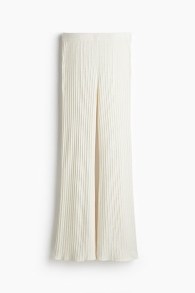 ケーブルニットパンツ