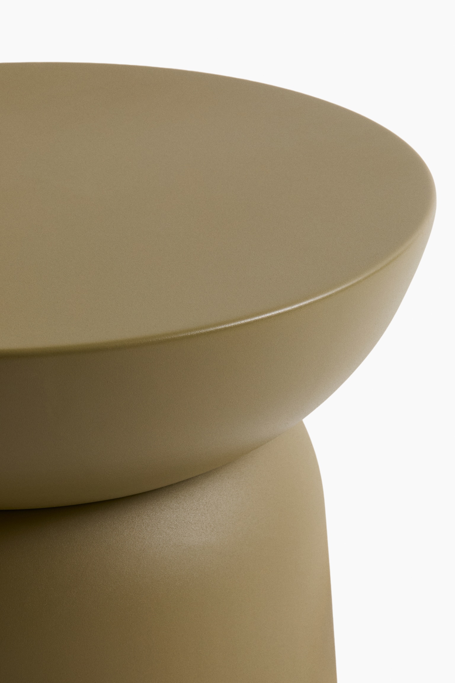 Metal coffee table - Olive green/Black/Greige - 3