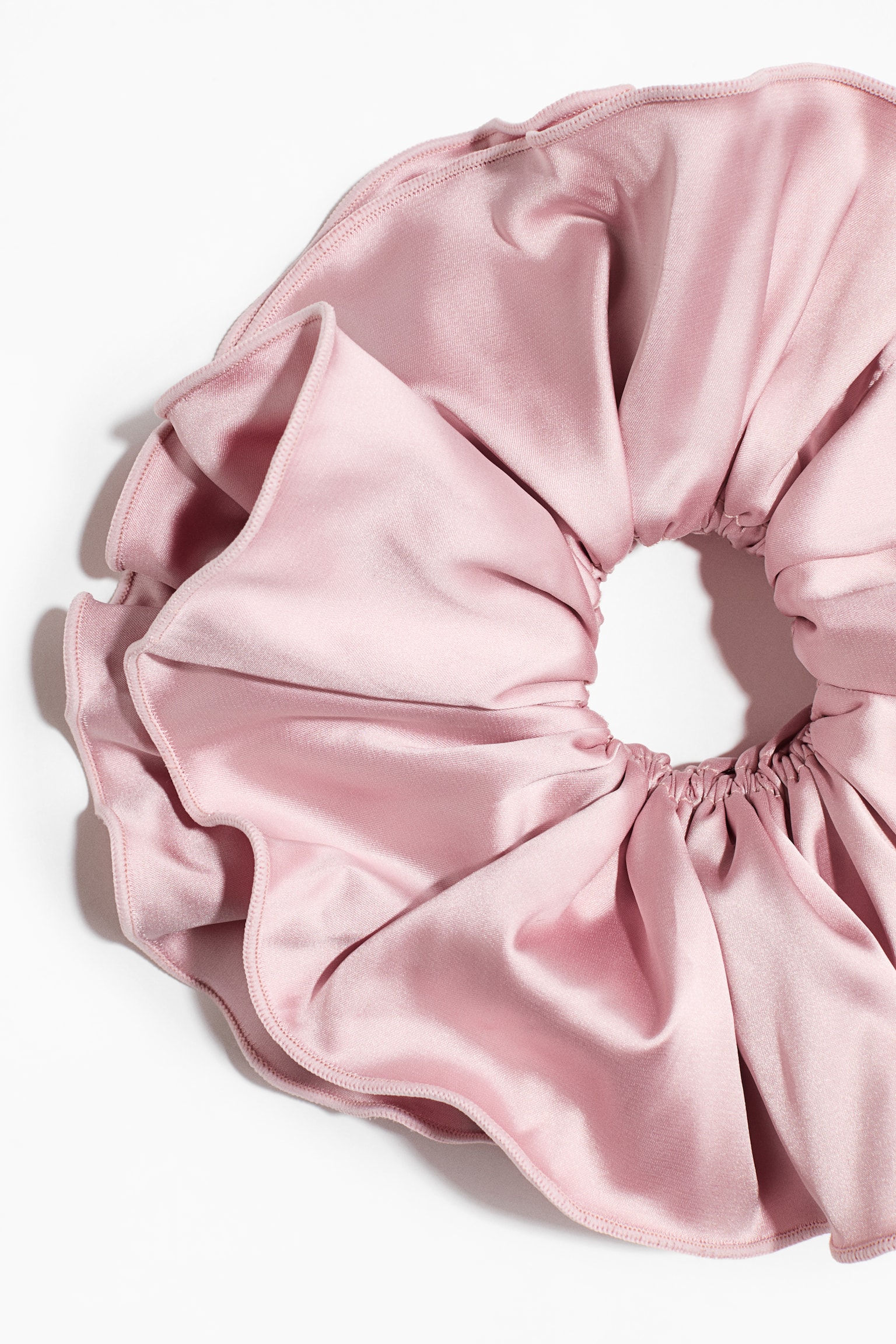 Женские аксессуары для волос H&M Scrunchie, цвет: Светлый пыльный розовый — фото 2