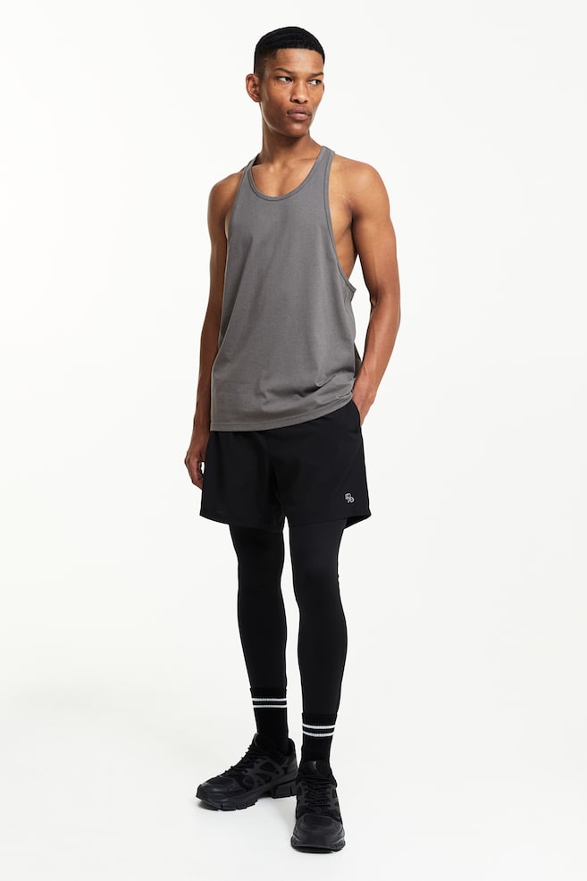DryMove™ Sports vest top - Dark grey/Black/Red - 7