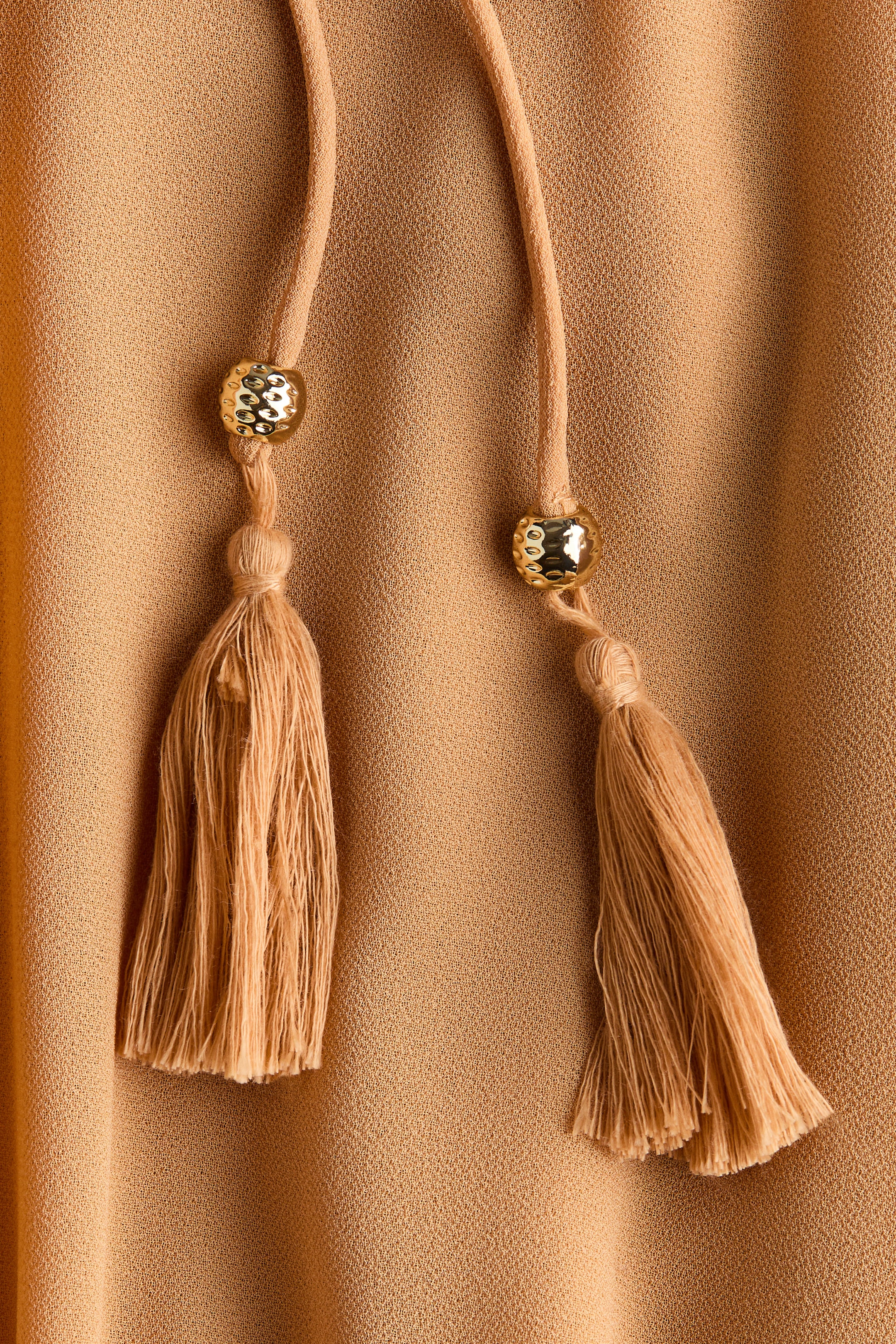 Cape-Detail Chiffon Dress