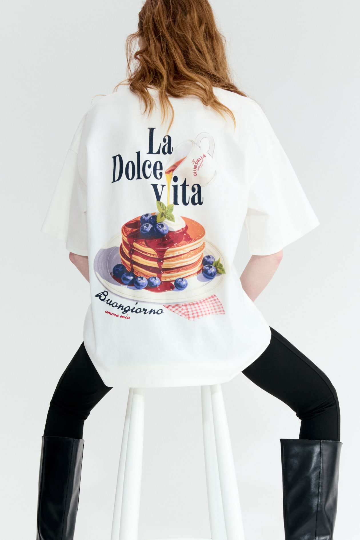 Oversized T-Shirt with Printed Motif