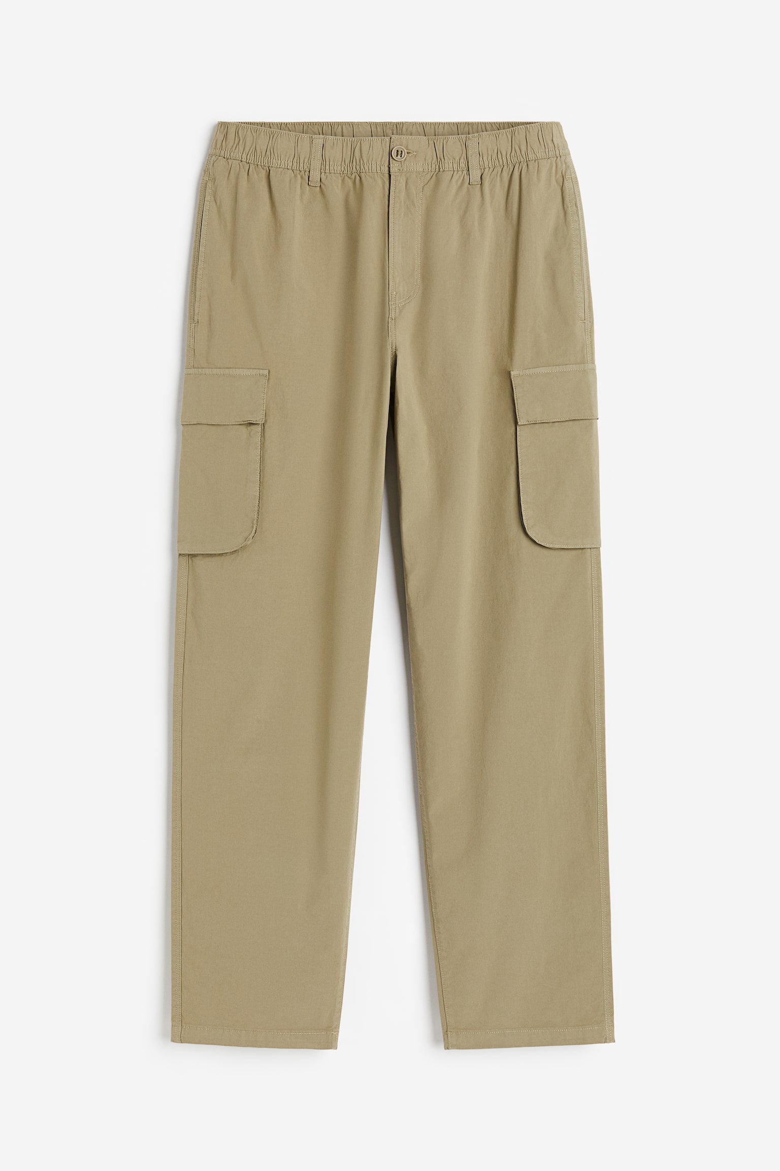 Reglar Fit Cargo Pants - Khaki green/Black/Cream - 2