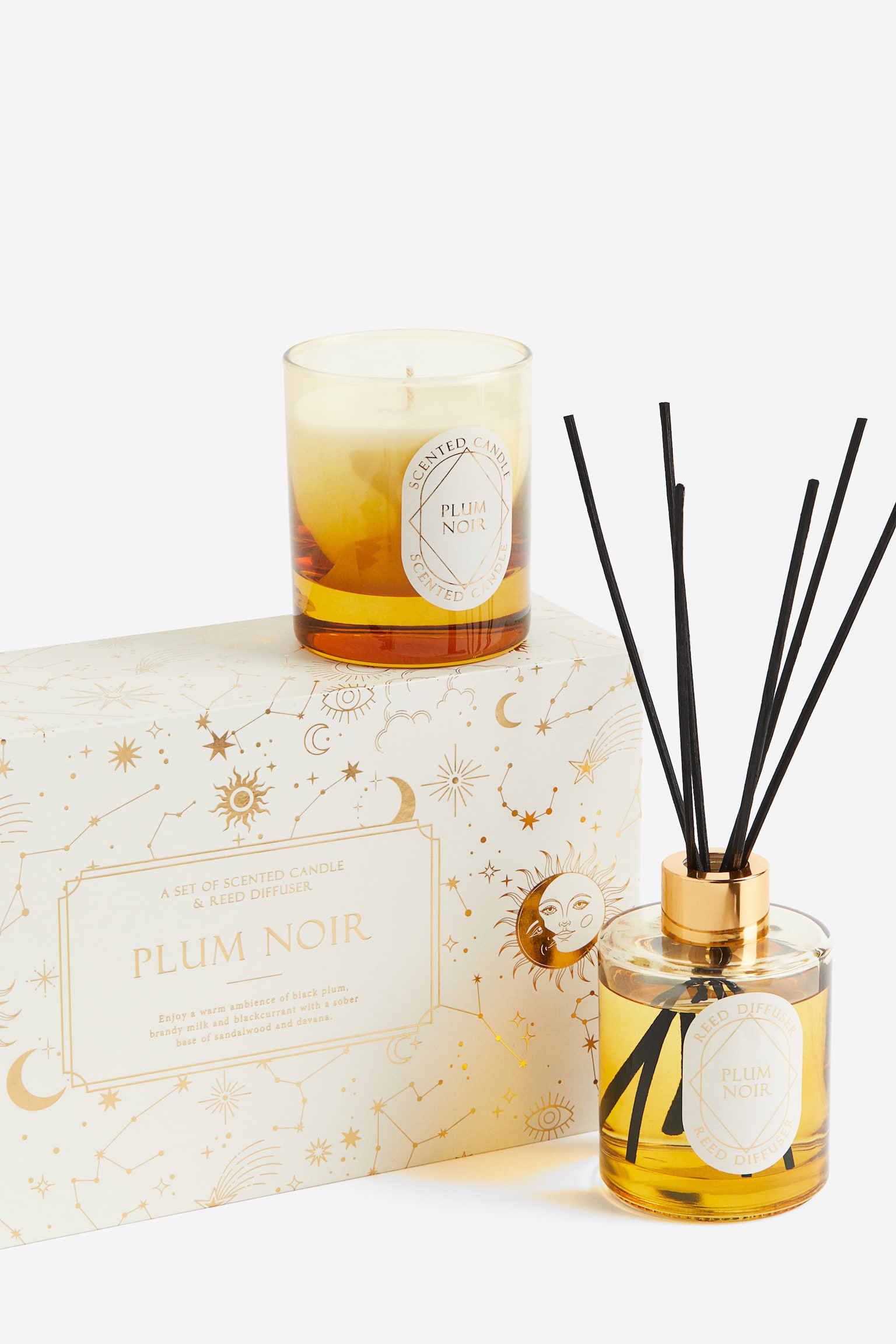 Scented candle and diffuser - Gold-coloured - 2