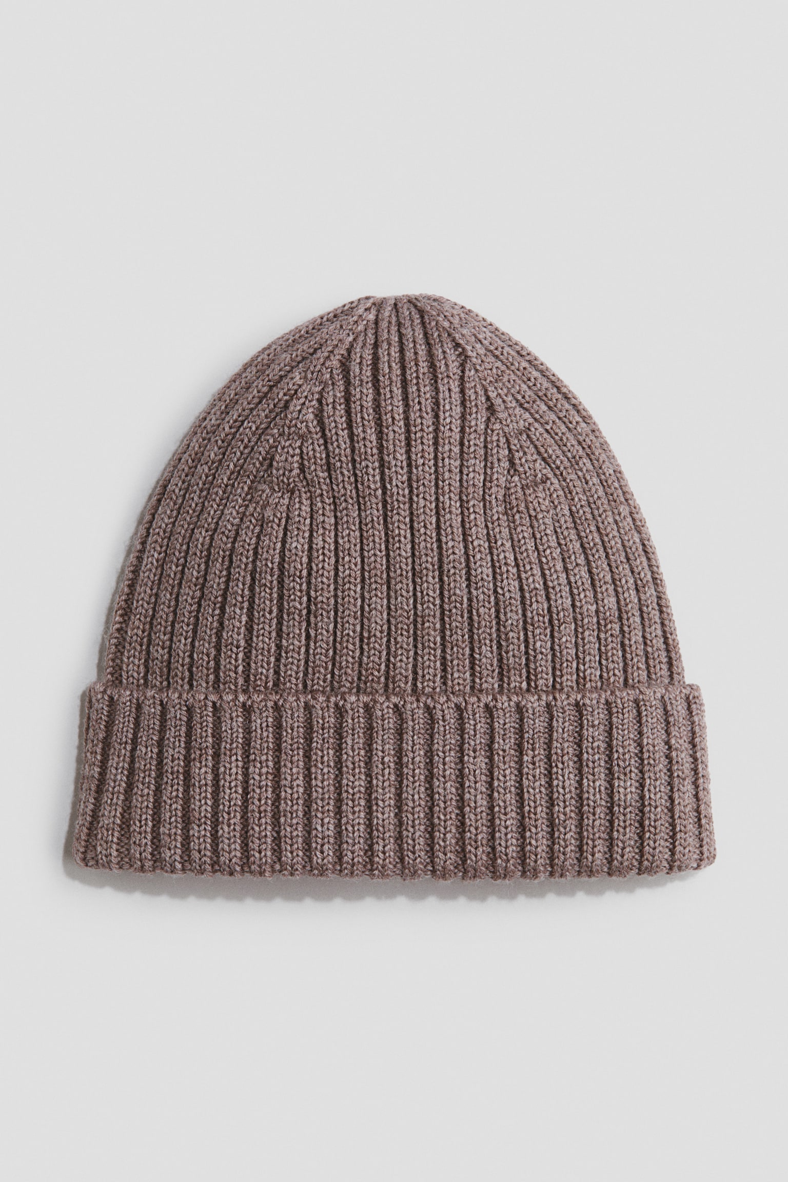Beanie aus Merinowolle - Dunkelbeige/Hellbeige/Khakigrün/Knallblau