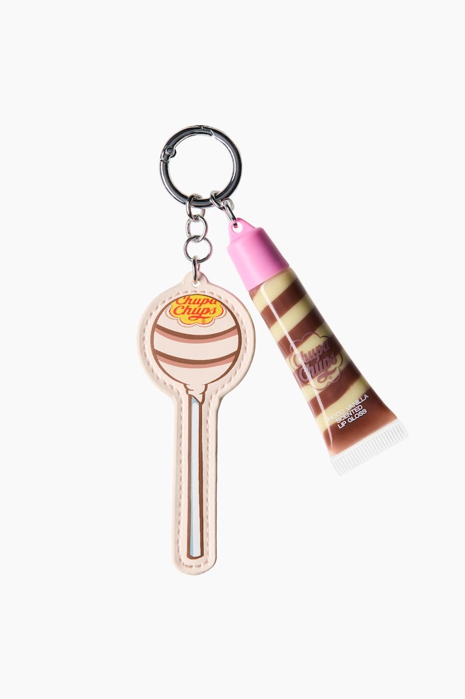 Porte-clés avec gloss - Beige clair/Rose clair - 1