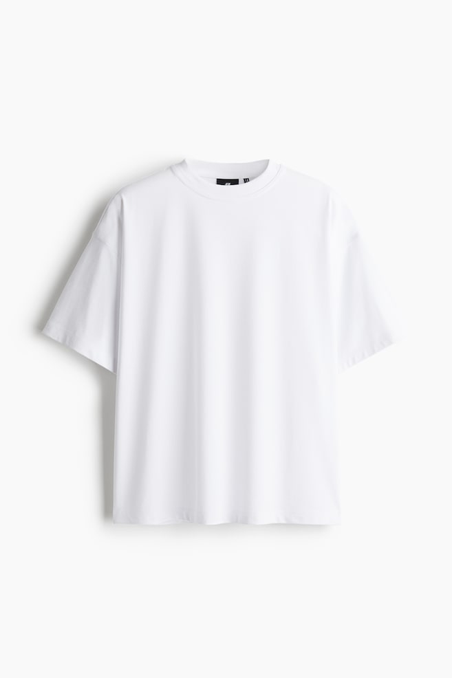 COOLMAX® Oversized Fit T-shirt - White/Black - 1