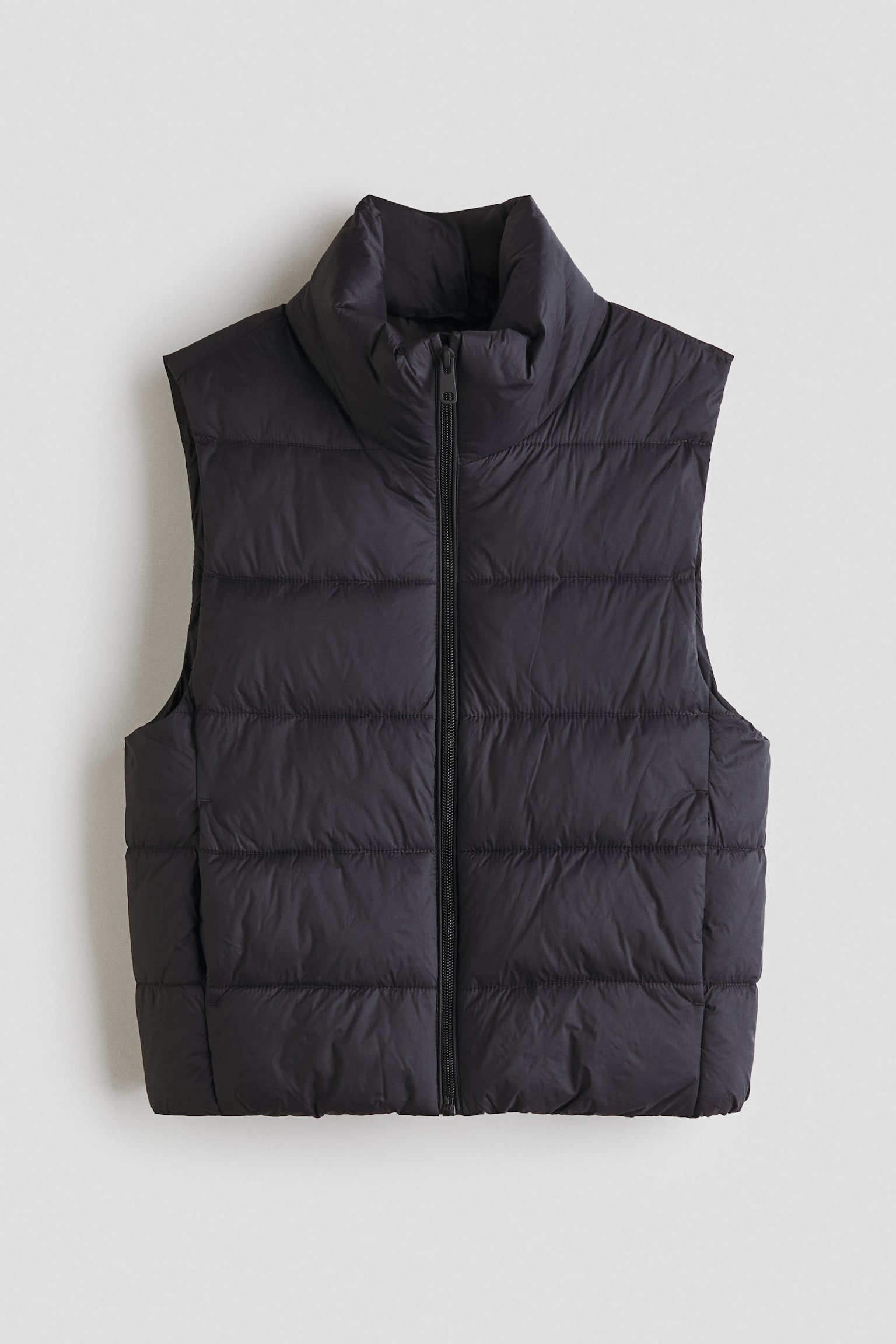 Nylon puffer gilet - Black/Cream