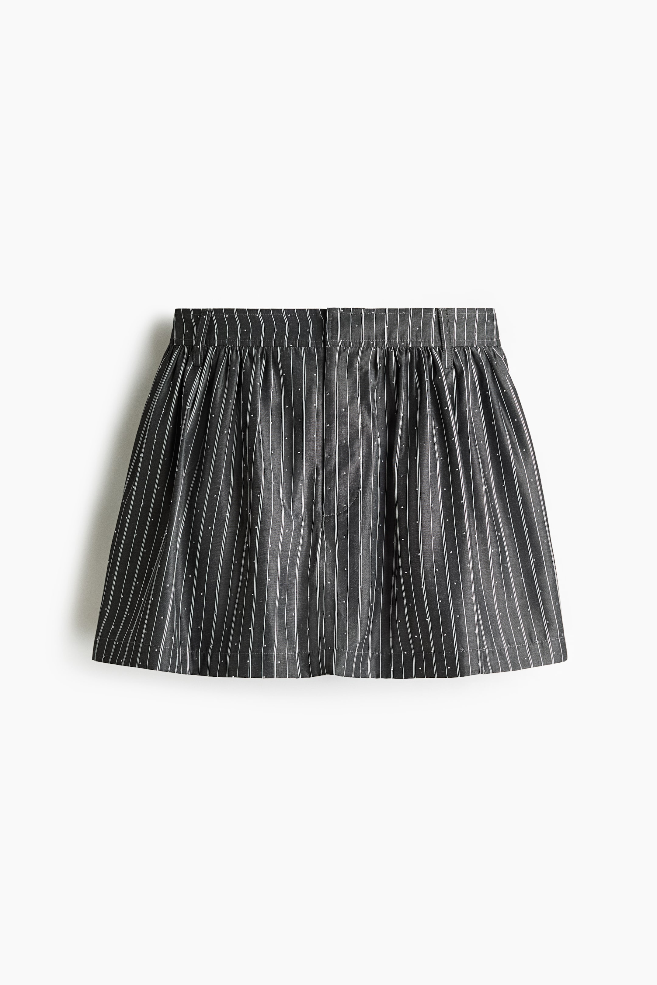 Voir une image plus grande: Embellished mini skort - Gris foncé/rayé - FEMME | H&M CA 5