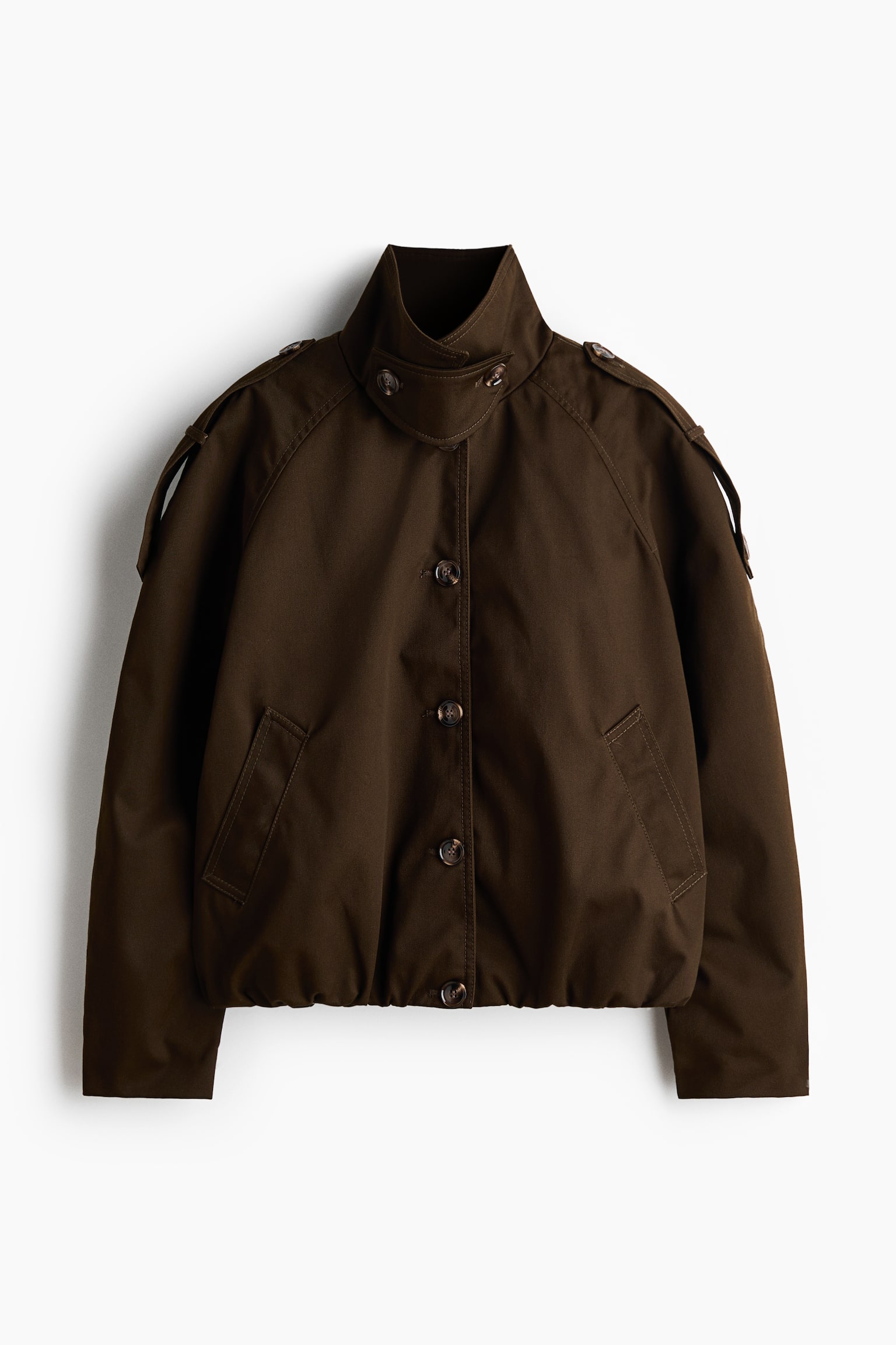 Twill blouson jacket - Dark khaki green
