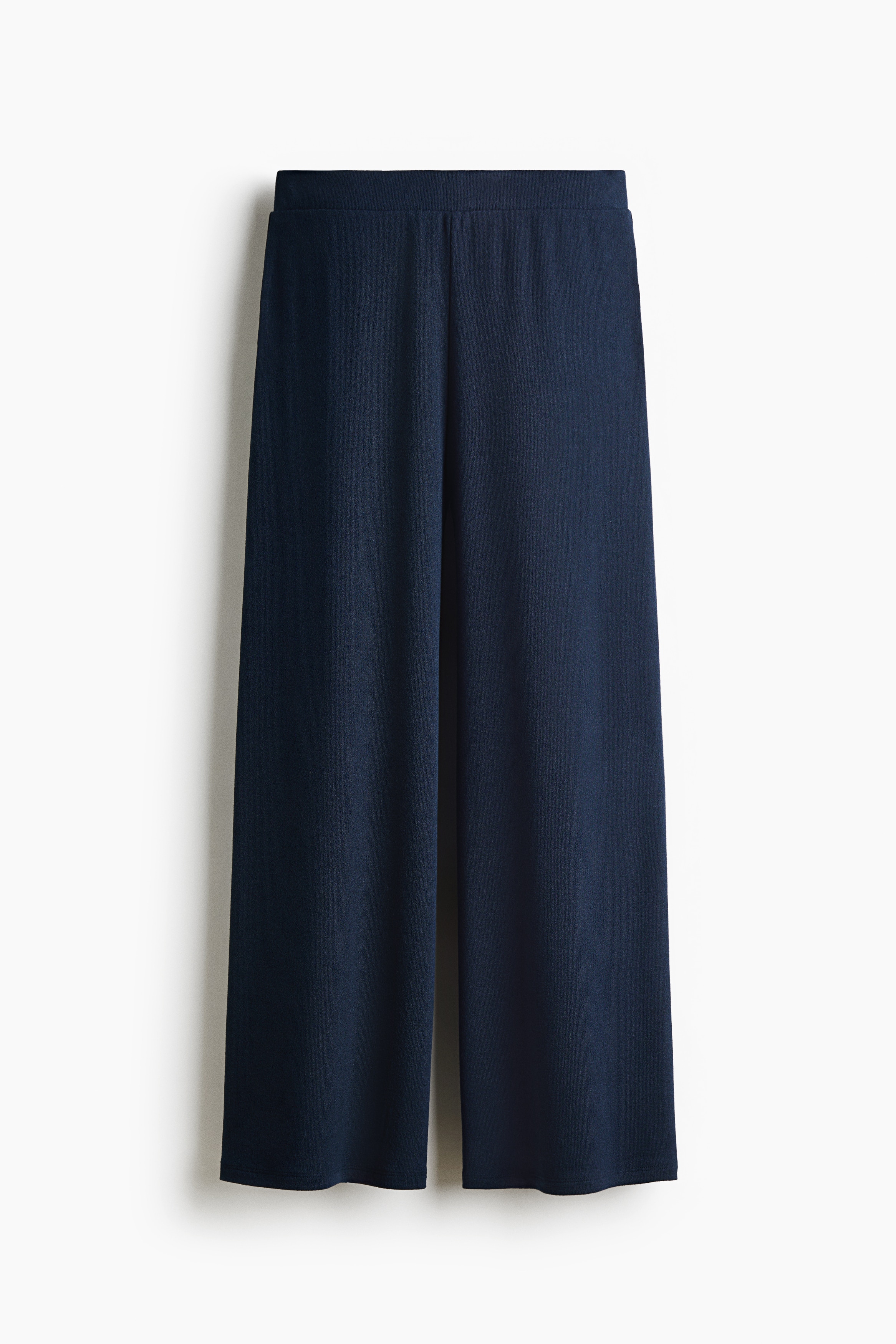 Loose-fit pull-on trousers - Dark blue/Dark brown/Greige