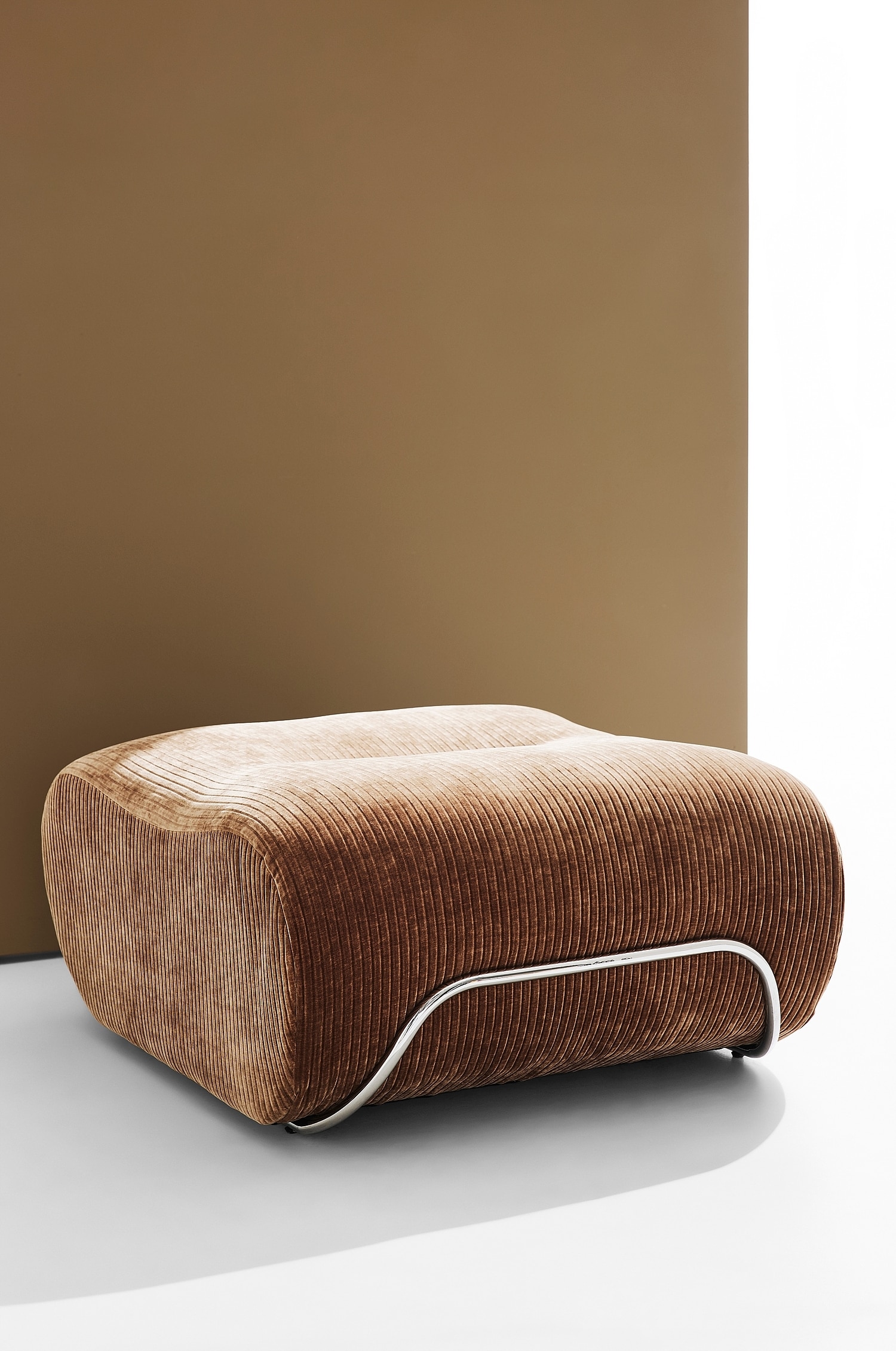 Archie Pouf - Brun Mocha/Rose Manchester/Beige/Brun