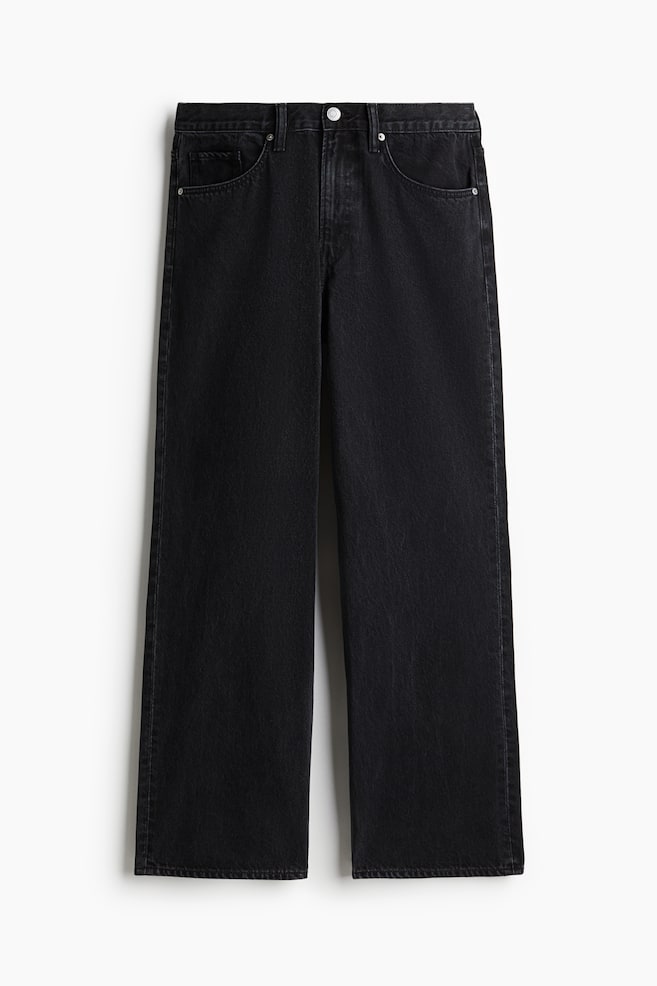 Loose Straight High Jeans - Negro/Gris azulado/Gris denim claro - 1