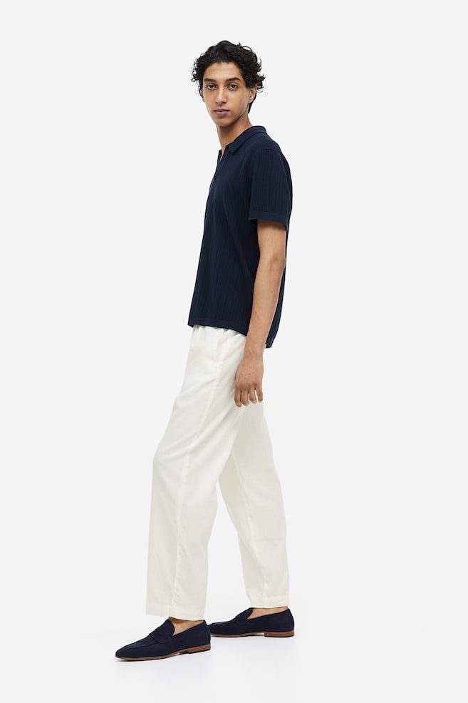 Regular Fit Linen-mix trousers - White/Light beige/Light green-beige/Light grey/dc/dc - 4