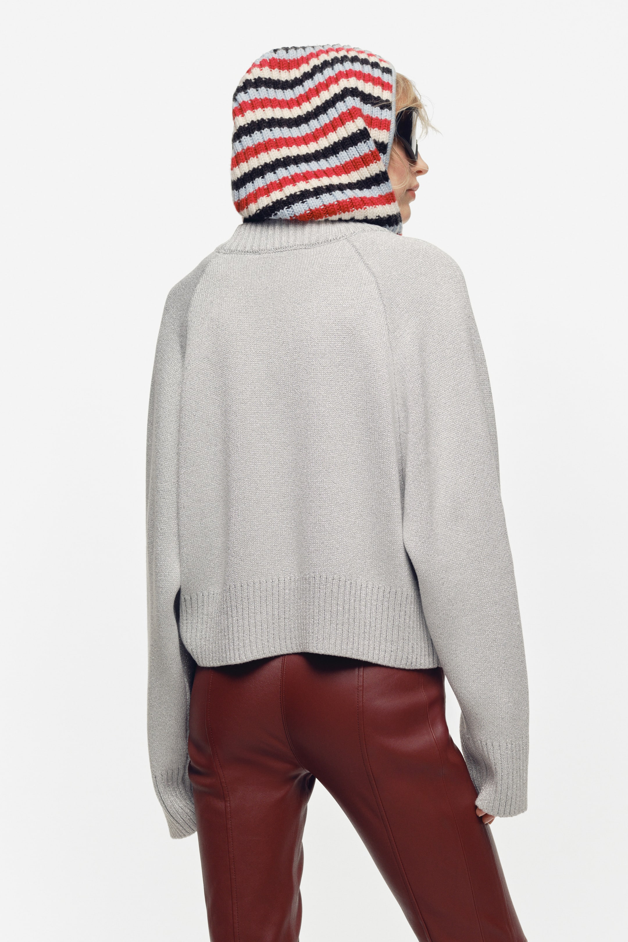 View larger image: Wool-blend jumper - Silver-coloured - Ladies | H&M 3