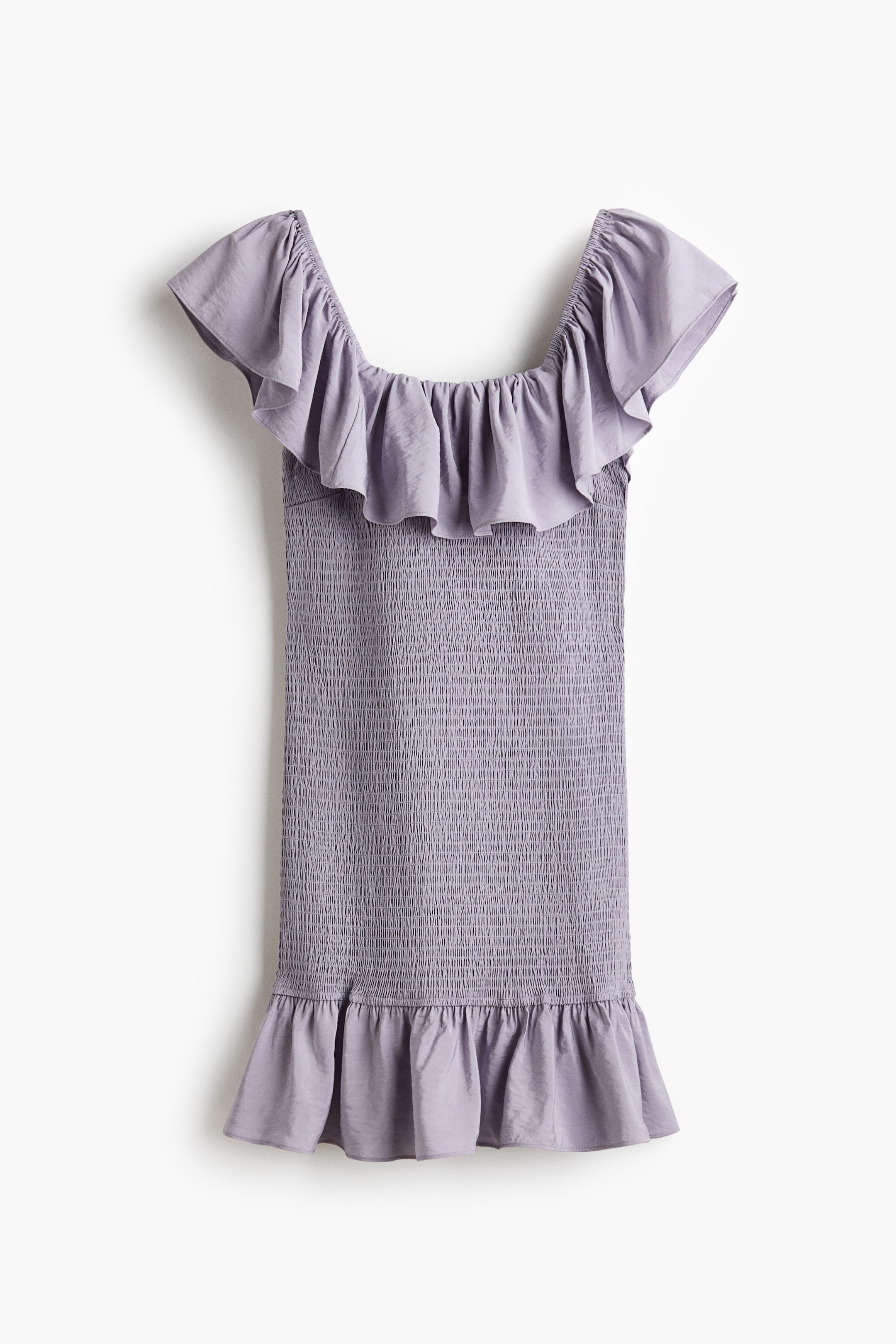 Flounced Off-the-Shoulder Dress