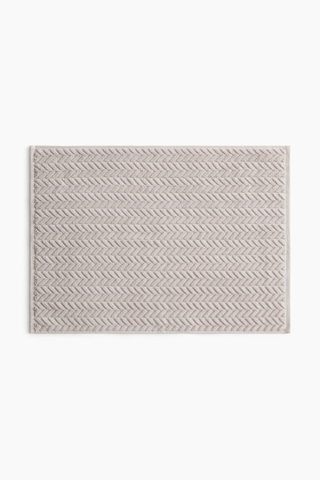 Textured Bath Mat - Light taupe/Dark green/Cream/Taupe/Dusty blue - 1