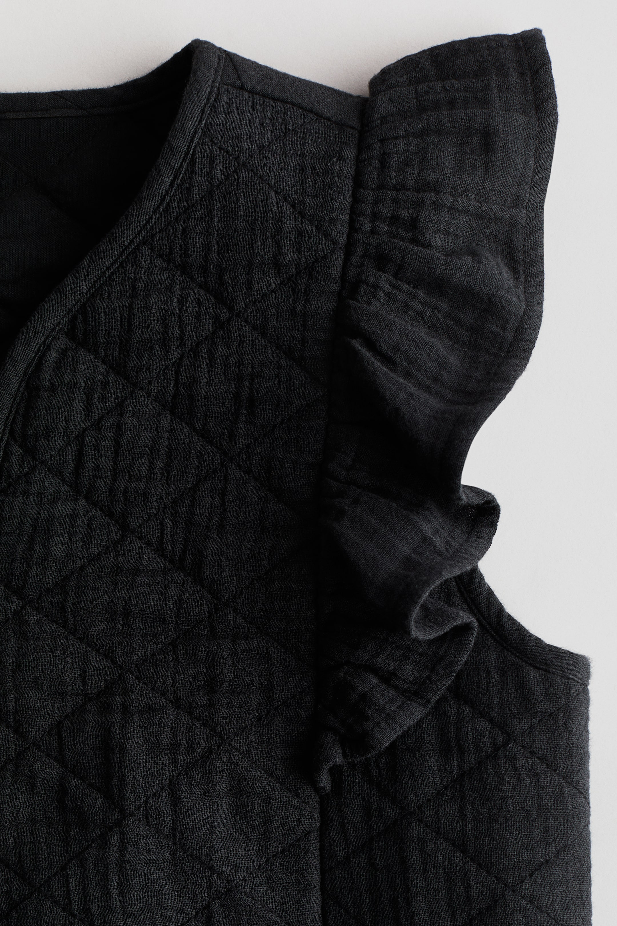 Flounced Cotton Muslin Vest