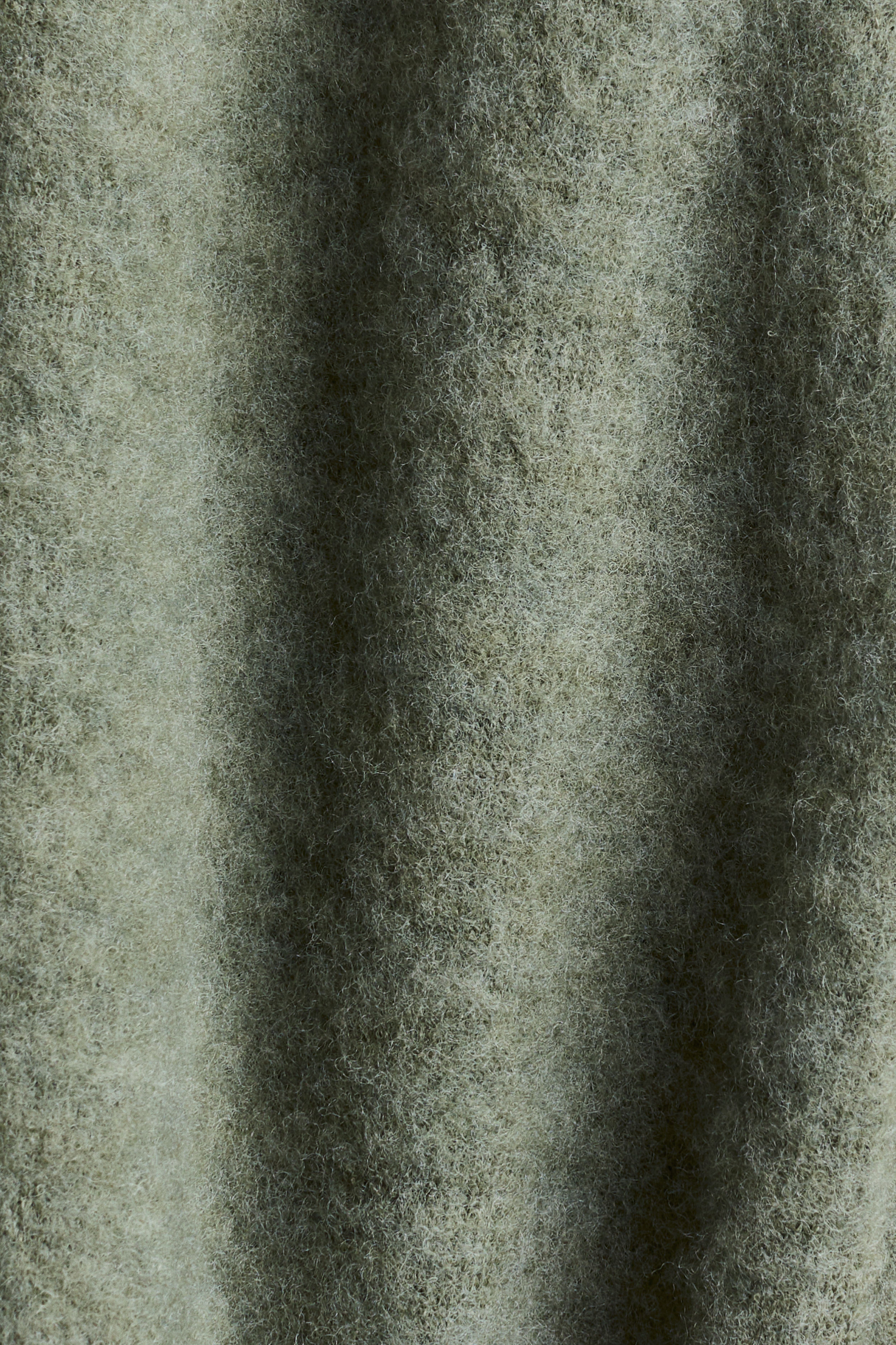 Wool-Blend Fleece Cardigan
