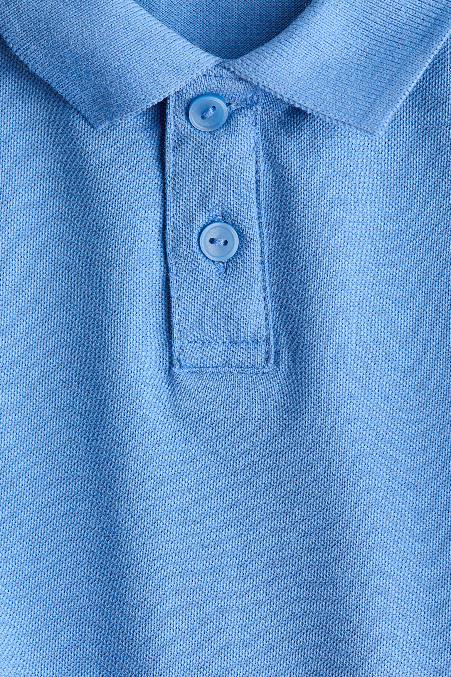 Cotton piqué polo shirt - Light blue/Navy blue/Light green/White - 2