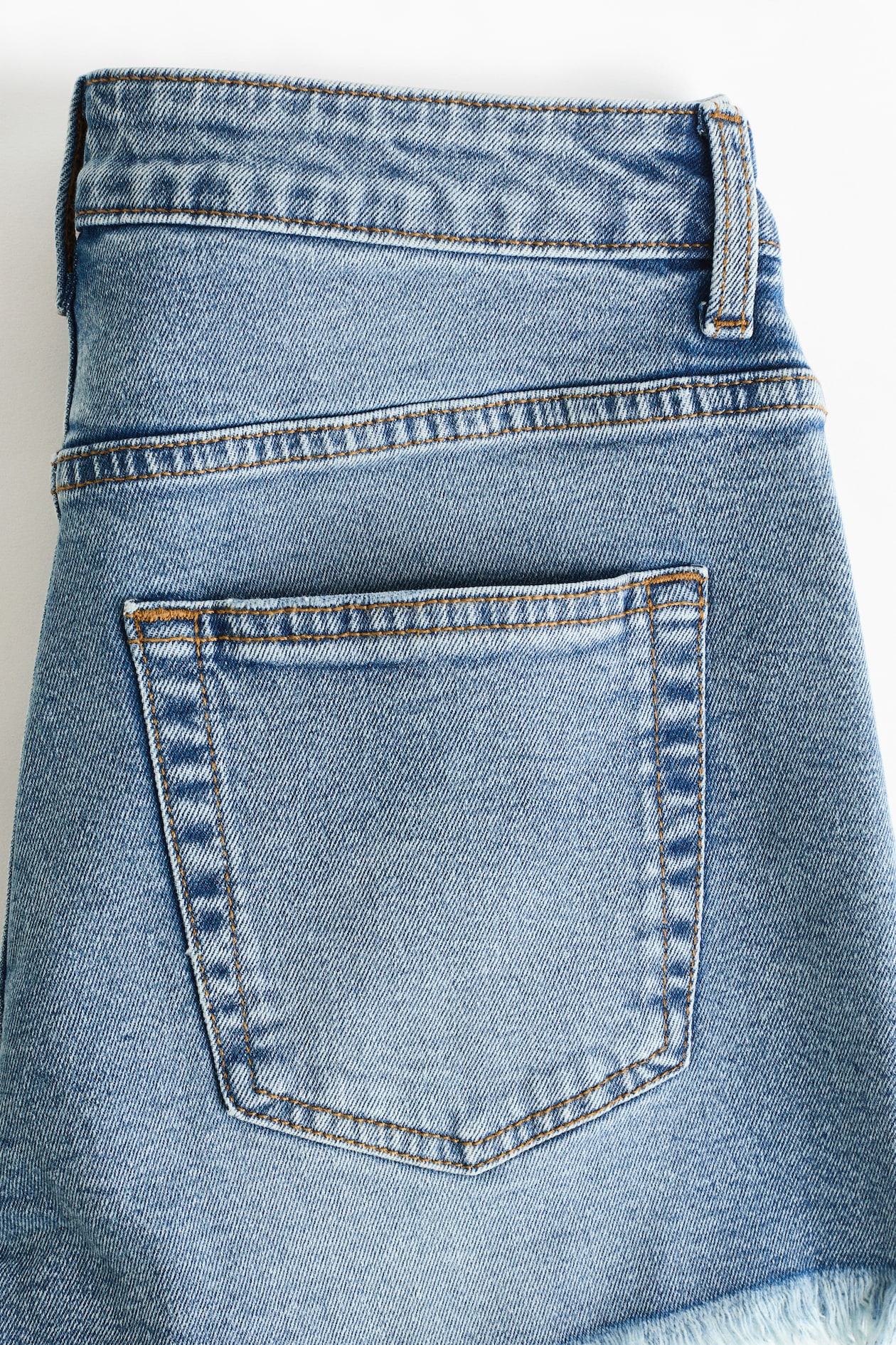 Frayed Denim Shorts - image 5