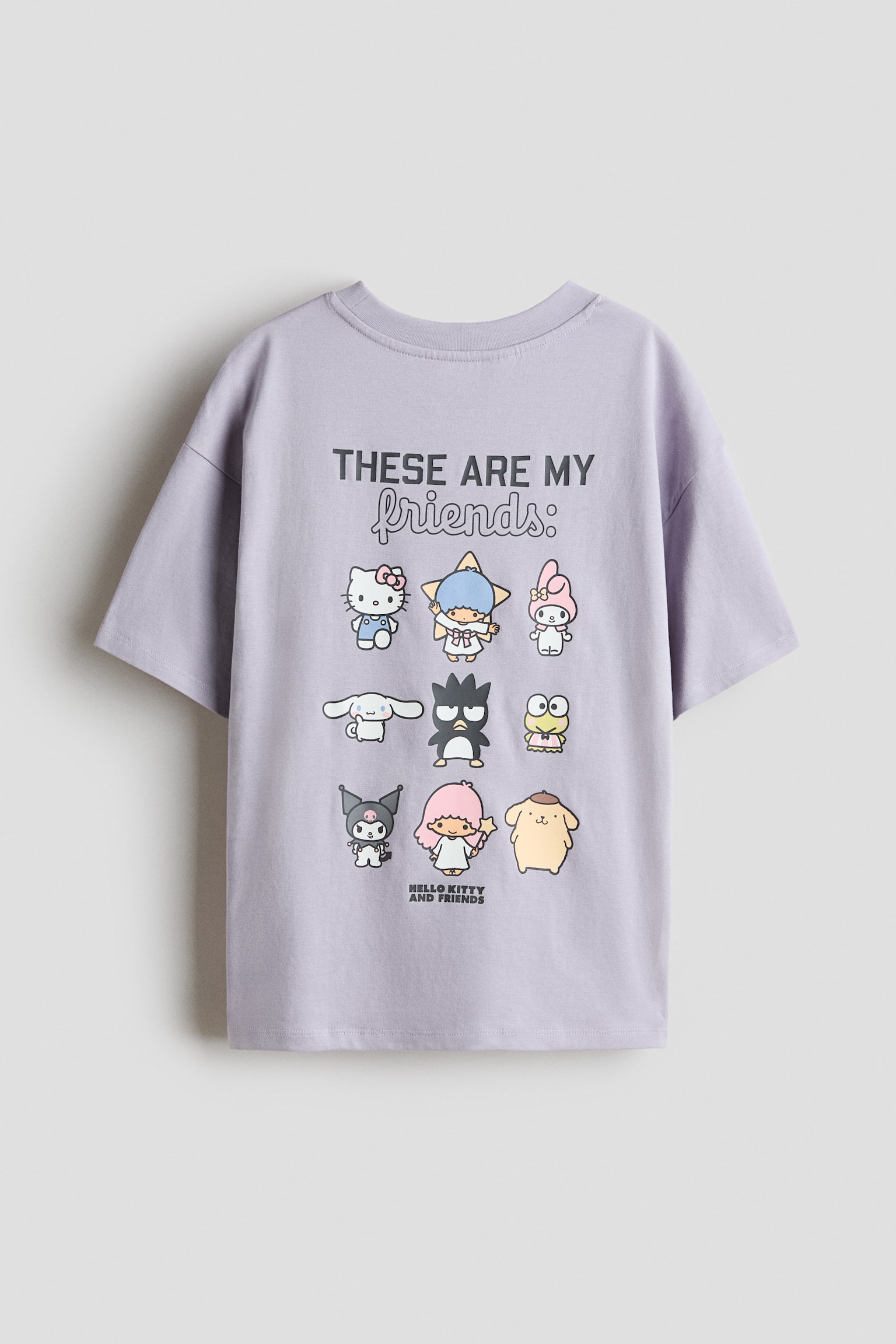 Cotton T-Shirt with Printed Motif - Dusty purple/Kuromi/Light blue/SmileyWorld® - 3