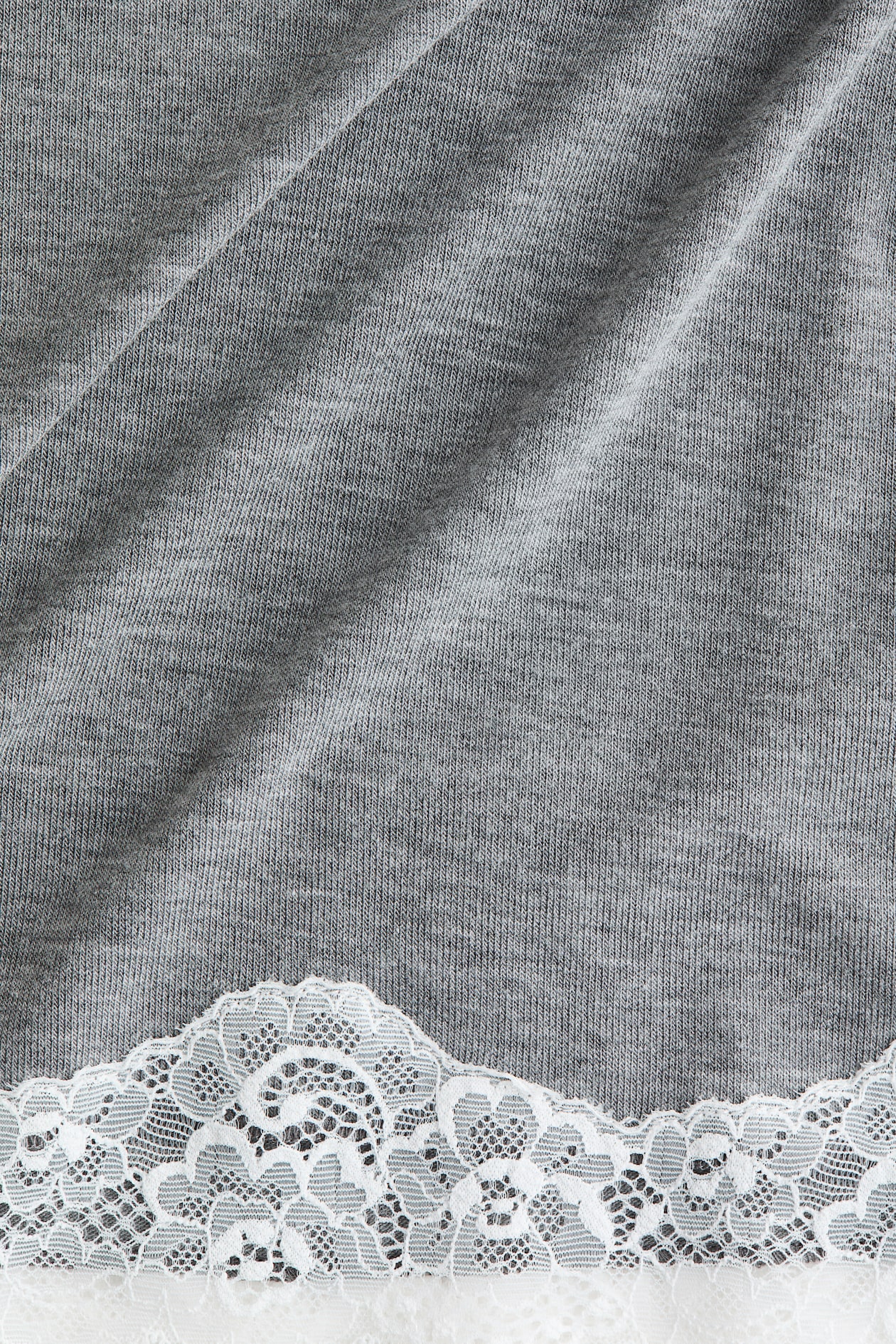 Lace-Trimmed Jersey Top - image 2