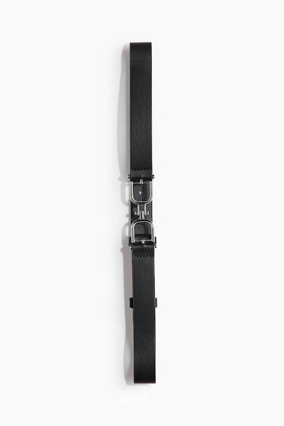Женский ремень H&M Narrow, цвет: Чёрный