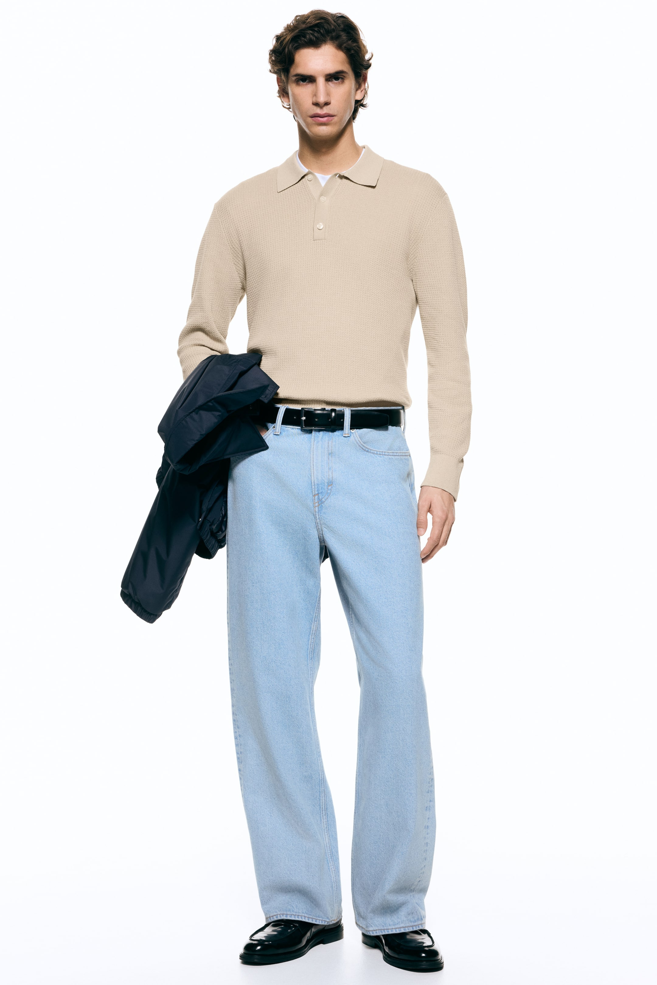 View larger image: Regular Fit Polo shirt - Beige - Men | H&M IN 3