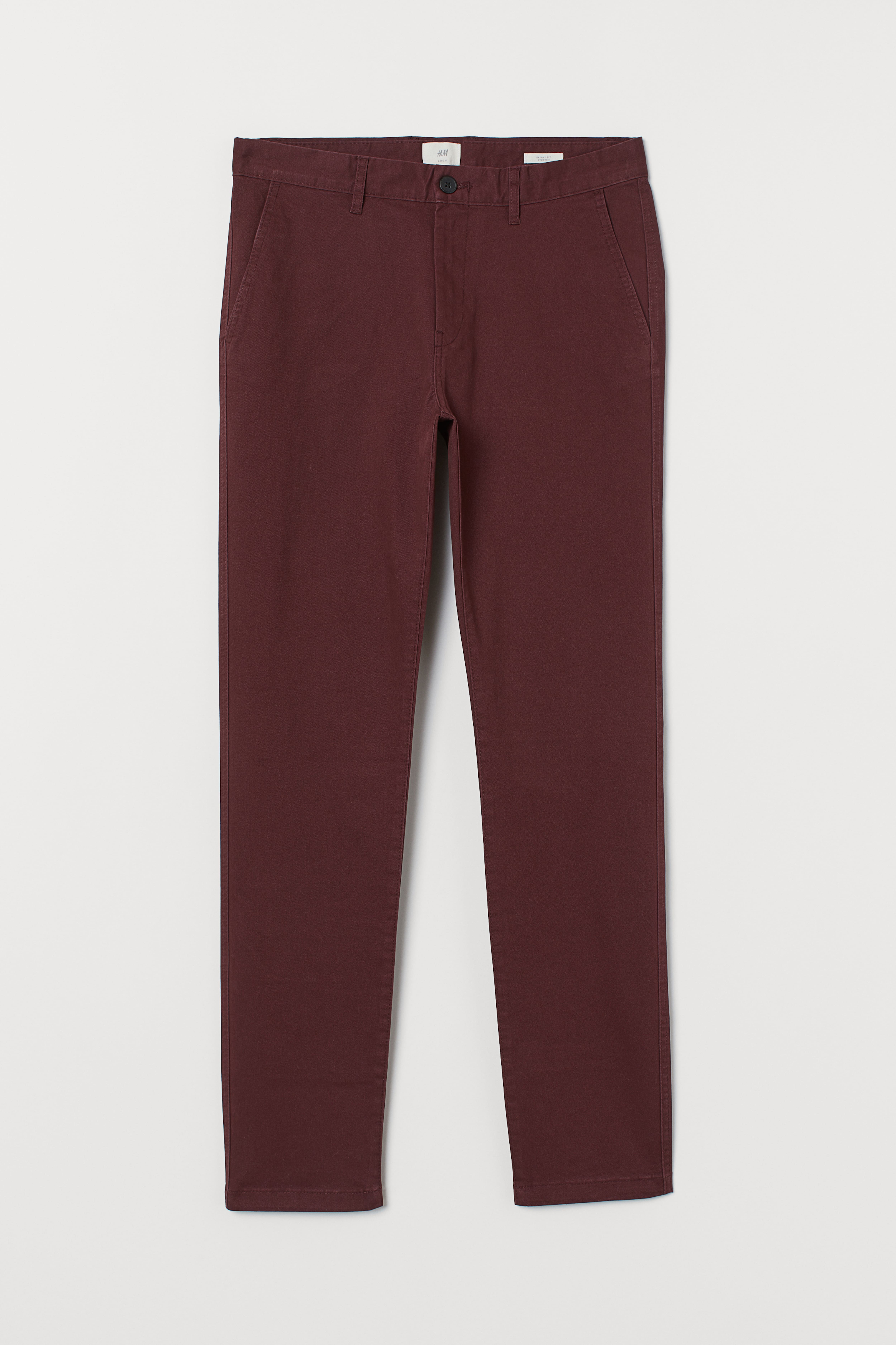 Maroon fashion chinos