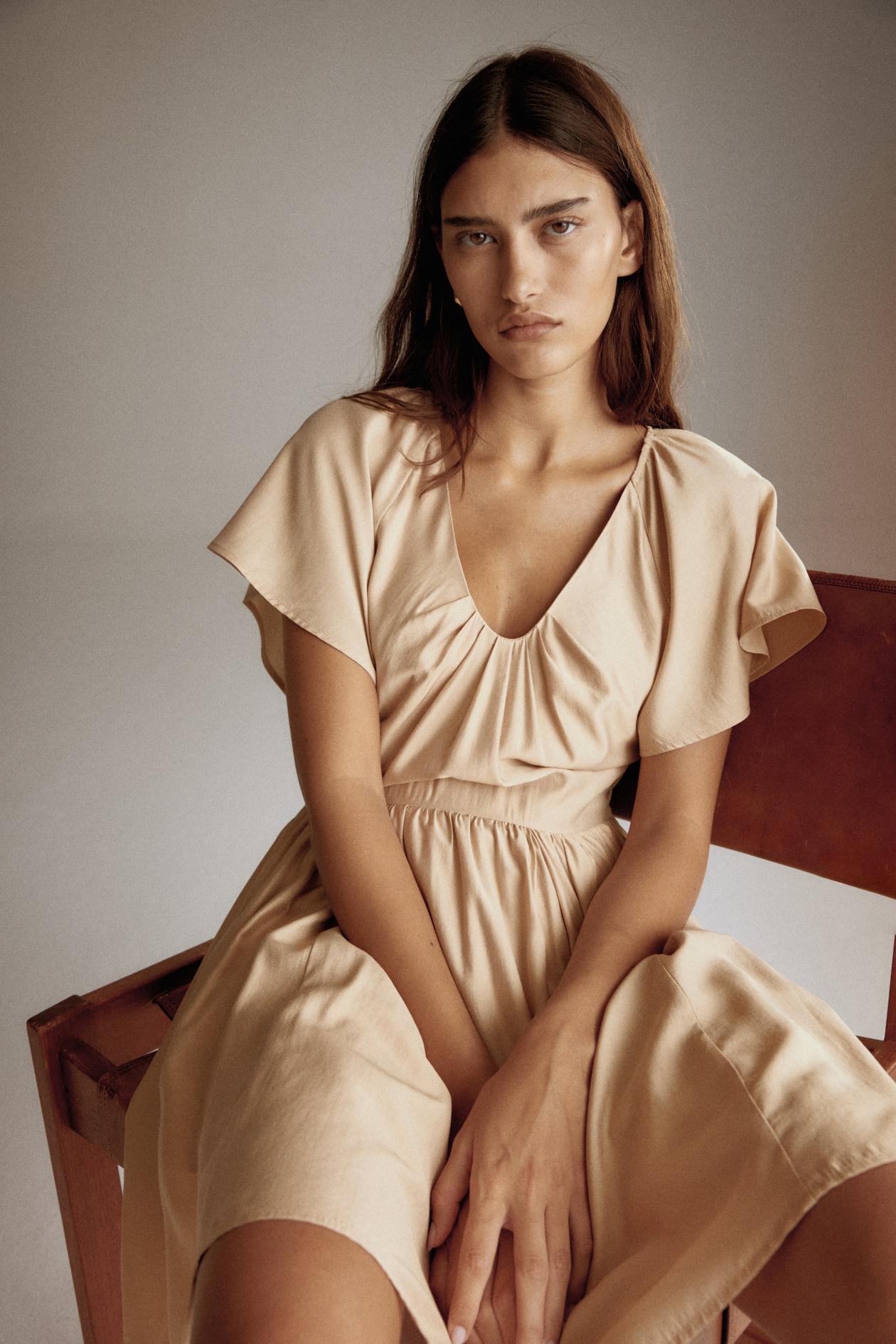 Dress with Flared Skirt